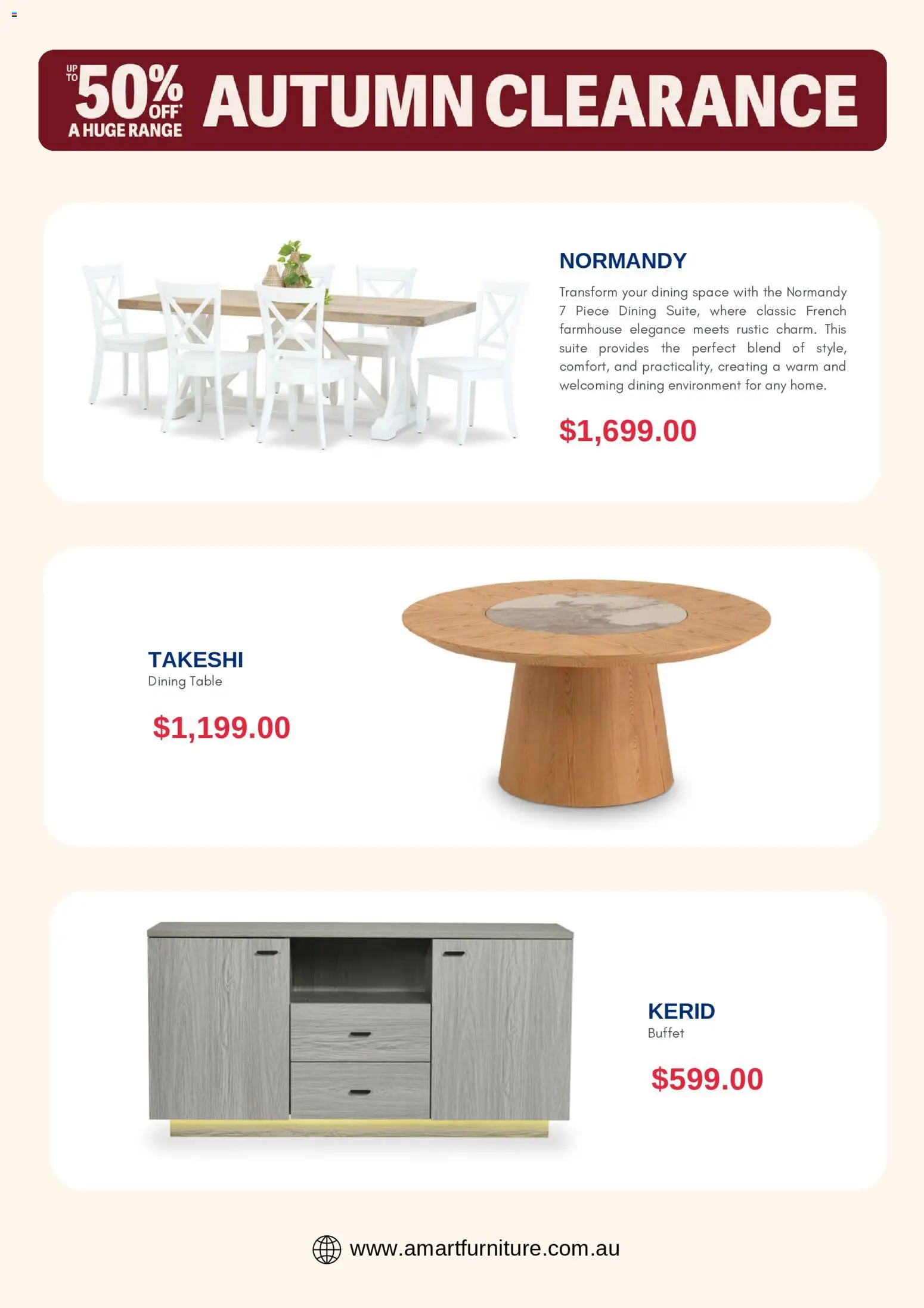 Amart Furniture catalogue - valid from 24.04.2026 | Page: 2 | Products: Table, Suite