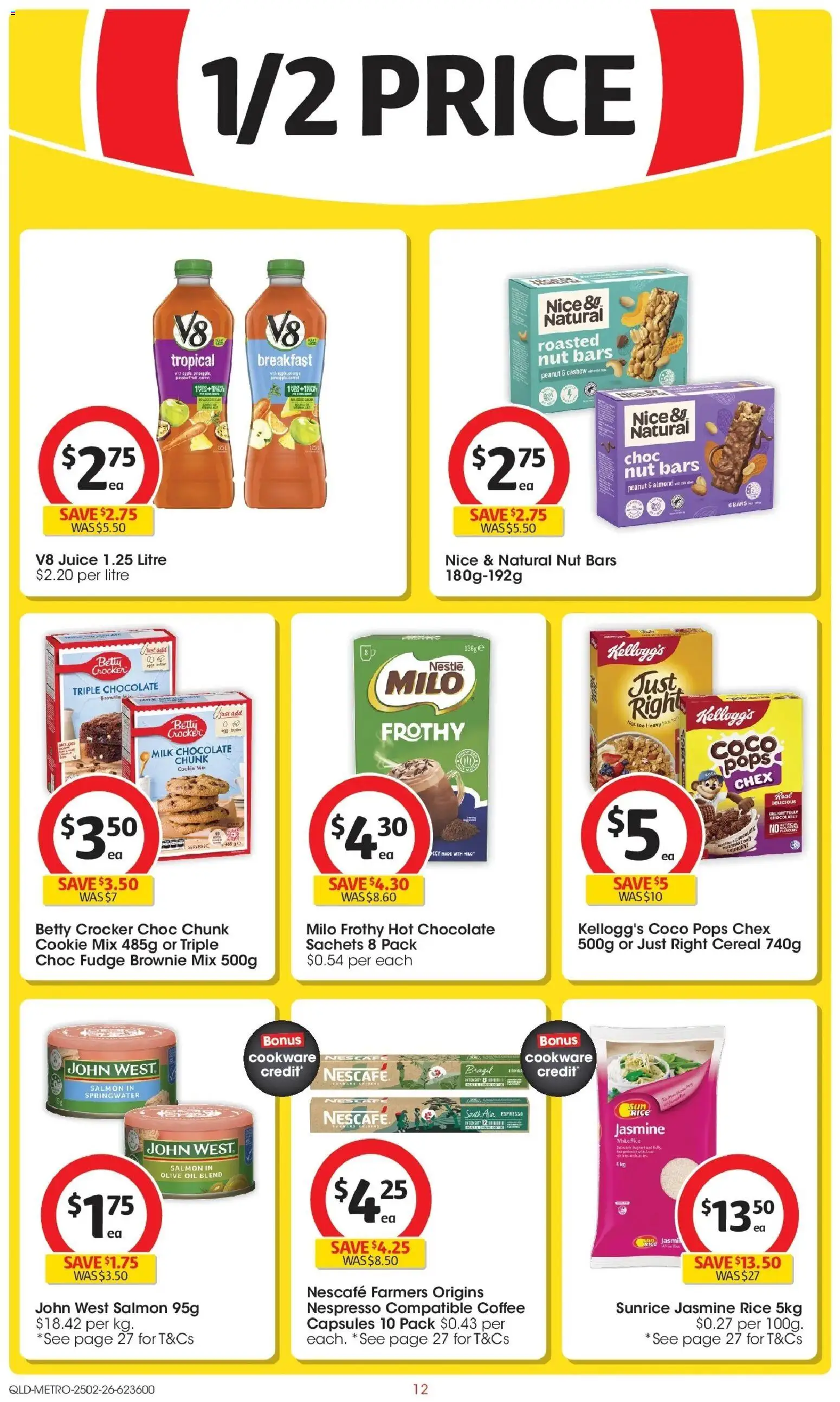 Coles catalogue - valid from 25.02.2026 | Page: 12 | Products: Milk, Juice, Cookware, Cereal
