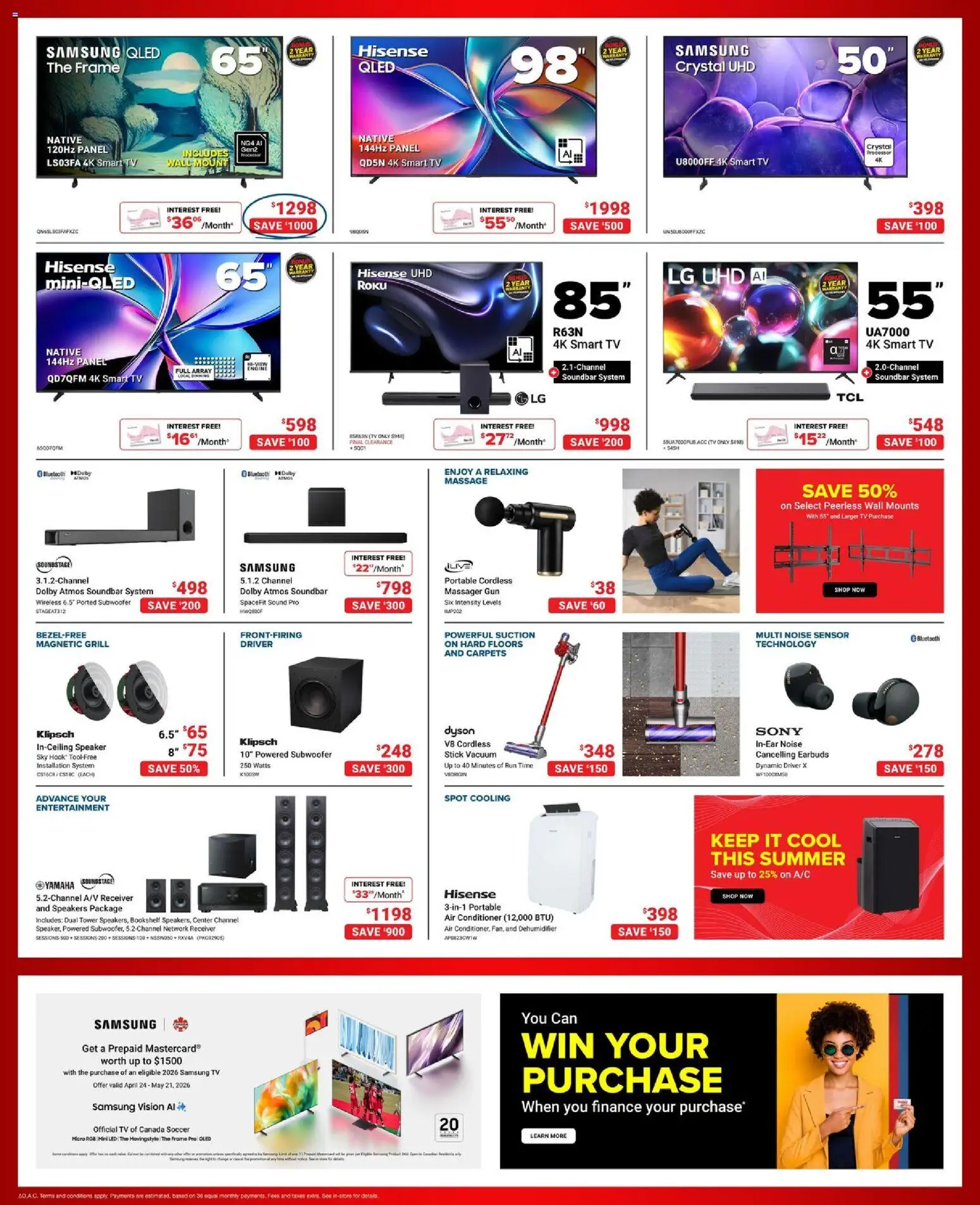 Visions flyer valid from 24.04.2026 | Page: 2 | Products: Tv, Speaker, Grill, Conditioner