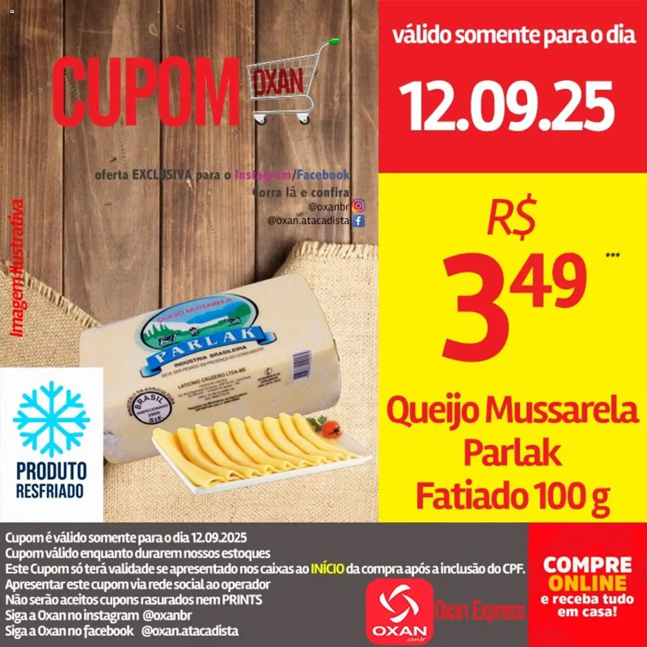 Oxan Atacadista Folheto - válido de 12.09.2025 | Página: 5 | Produtos: Queijo, Mussarela