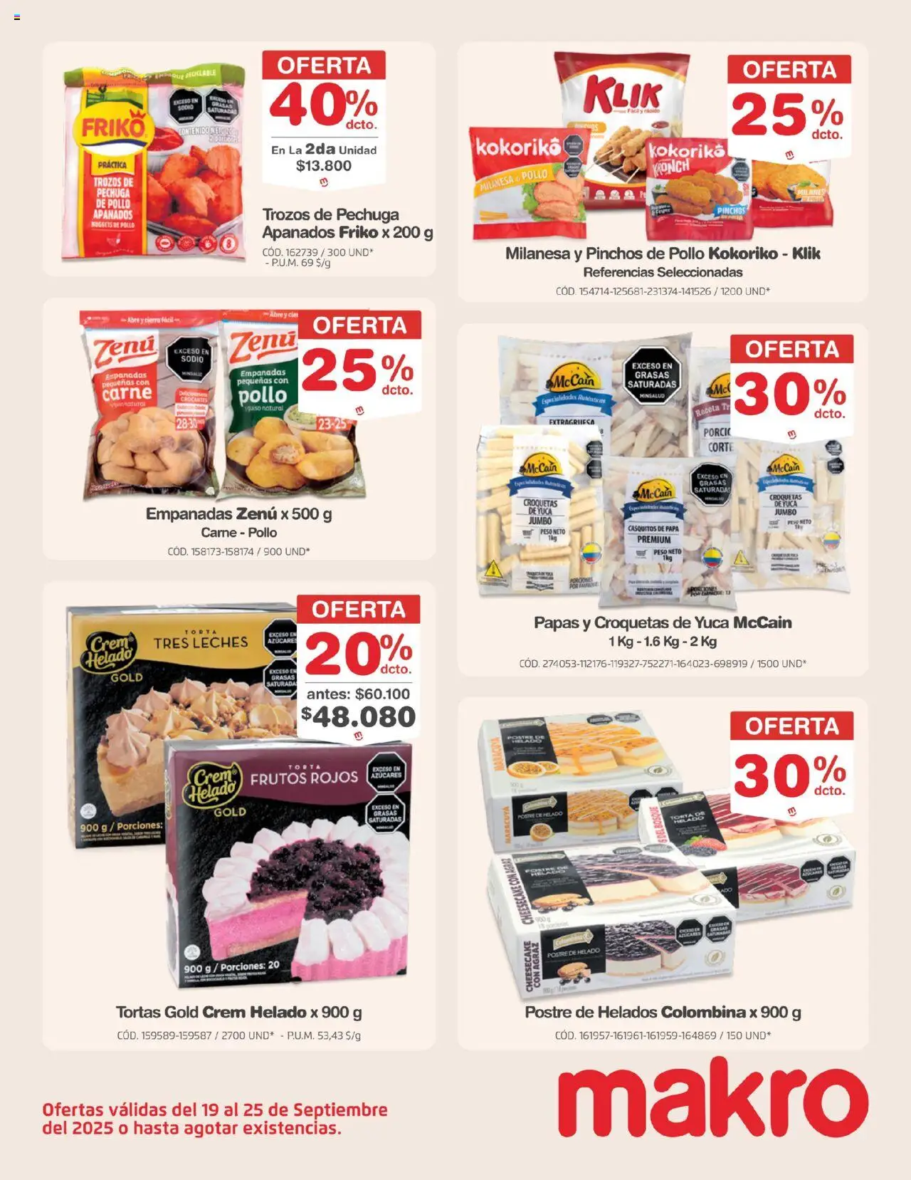 Makro revista - valida desde el 19.09.2025 | Página: 26 | Productos: Pollo, Peso, Yuca, Papa