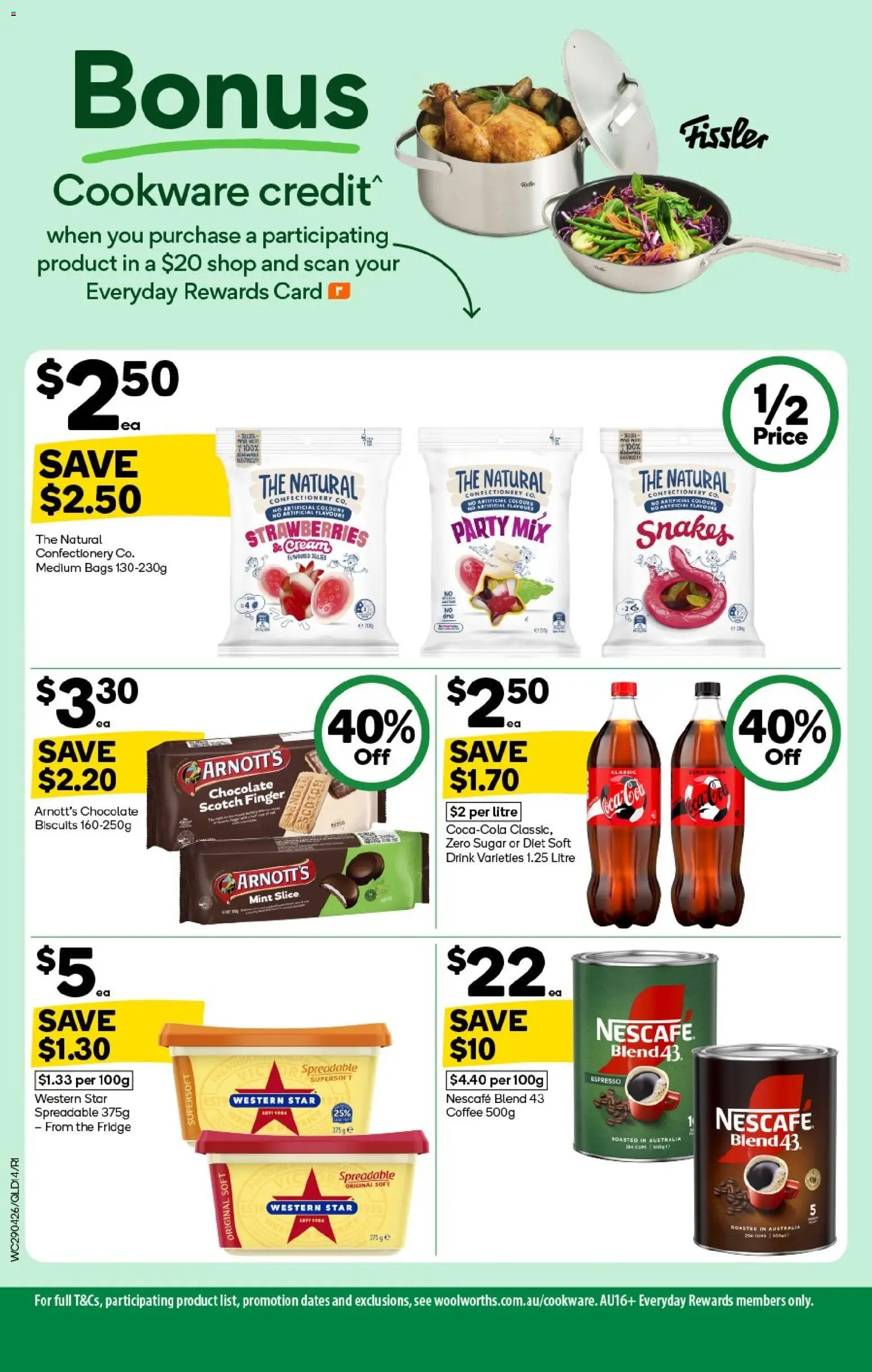 Woolworths catalogue - valid from 29.04.2026 | Page: 14 | Products: Cream, Sugar, Scotch, Fridge