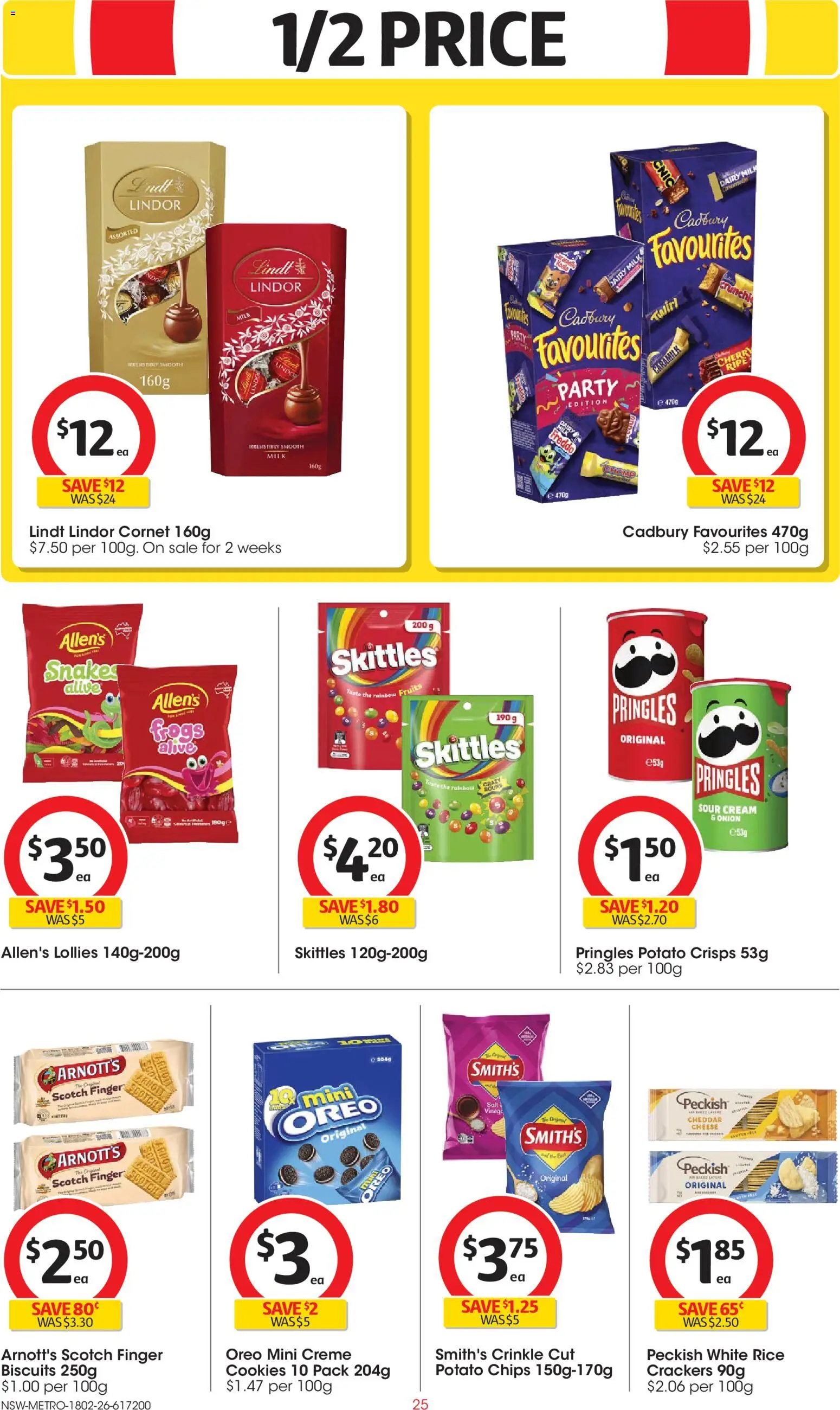 Coles catalogue - valid from 18.02.2026 | Page: 25 | Products: Sour cream, Lollies, Cream, Biscuits
