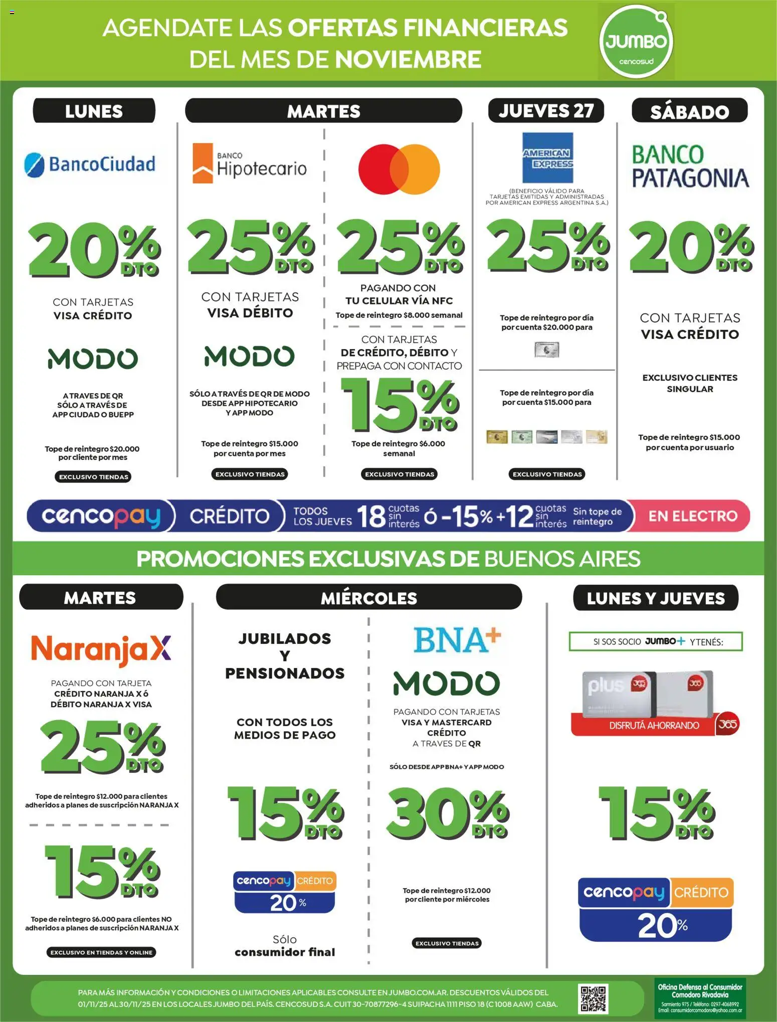 Jumbo ofertas │ válido desde el 17.11.2025 | Página: 3 | Productos: Teléfono, Banco