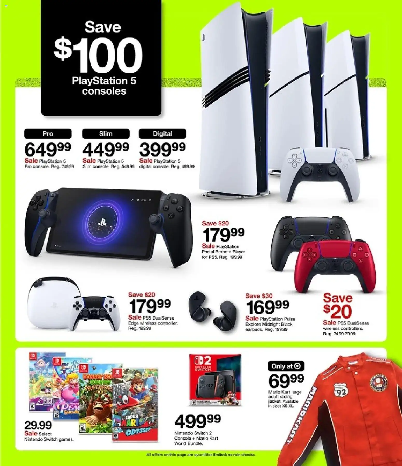 Target Weekly Ad - valid from 23.11.2025 | Page: 5 | Products: Switch, Player, Playstation, Nintendo
