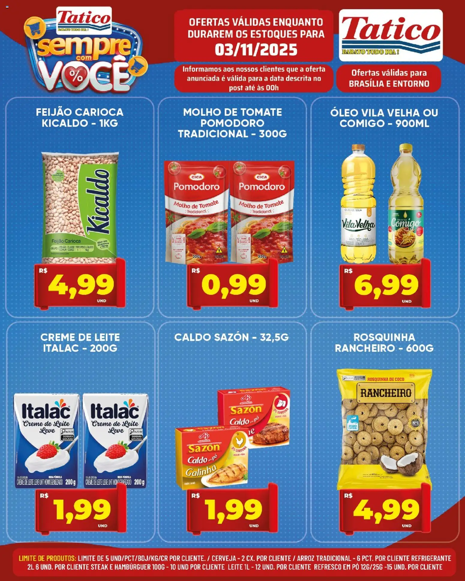 Tatico Folheto - válido de 03.11.2025 | Página: 3 | Produtos: Coco, Pó, Rosquinha, Soja
