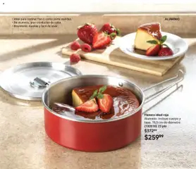 Vista previa de Flanera ideal roja, Aluminio. Incluye cuerpo y tapa. 18,5 cm de diámetro. (192610) 23 pts, nuevo folleto de la tienda, válido en México a partir del 09.10.2025 | Página: 69 | Productos: Pan, Flanera