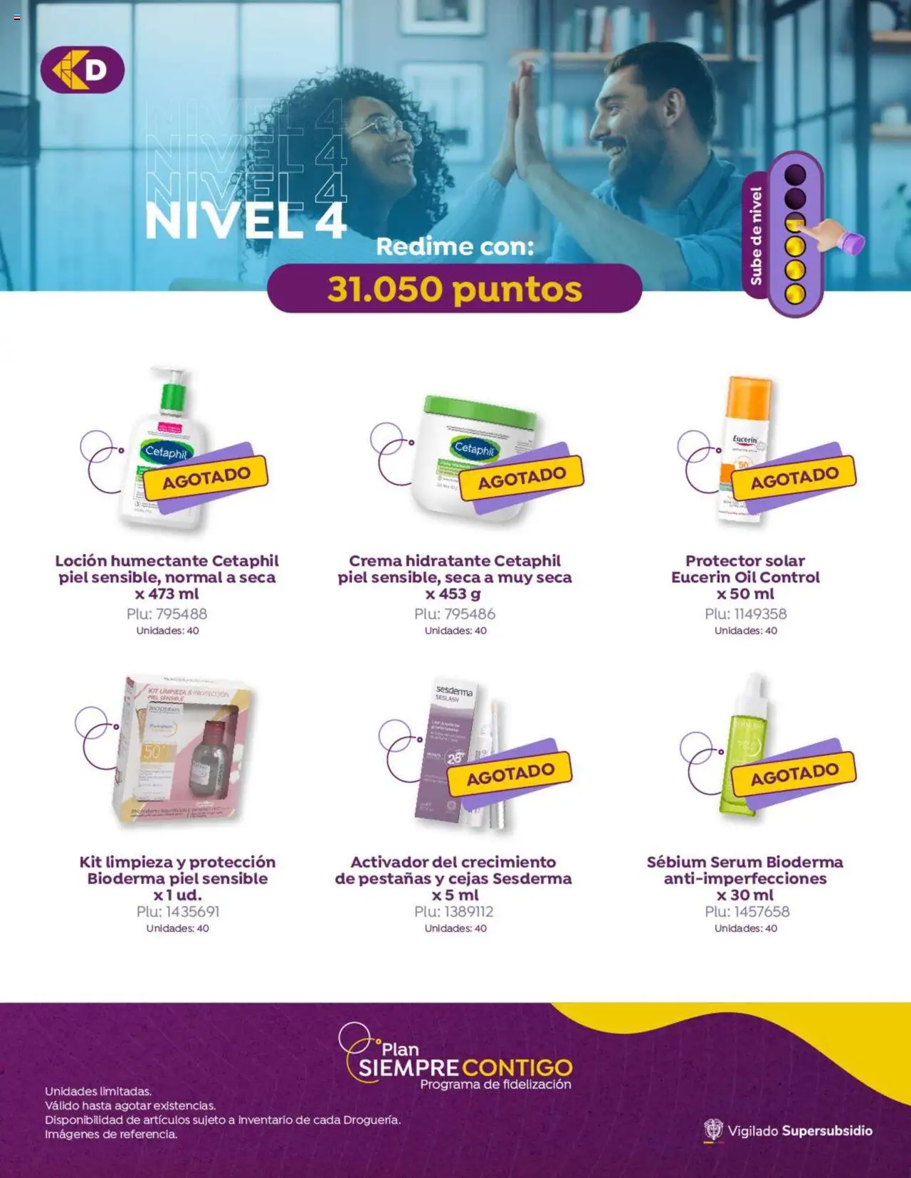 Colsubsidio revista - valida desde el 01.08.2025 | Página: 13 | Productos: Crema, Serum, Loción, Protector solar