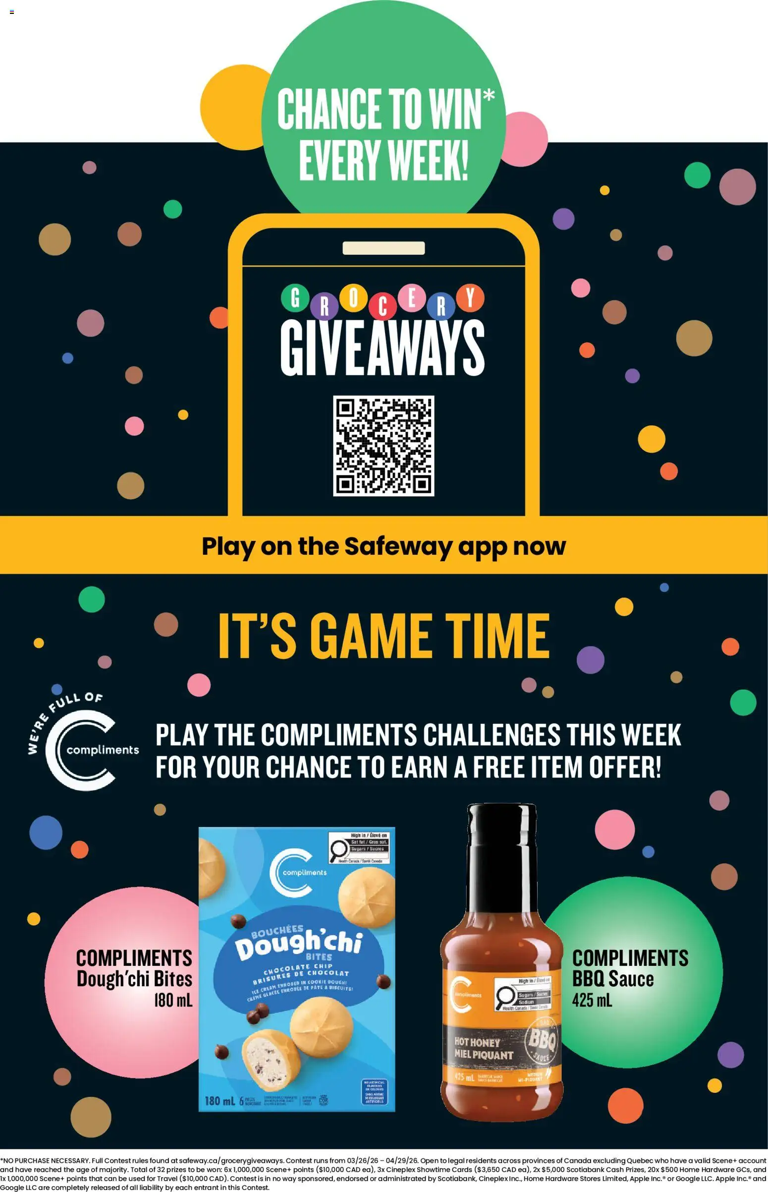 Safeway flyer valid from 23.04.2026 | Page: 17 | Products: Cream, Ice cream, Game, Chocolate