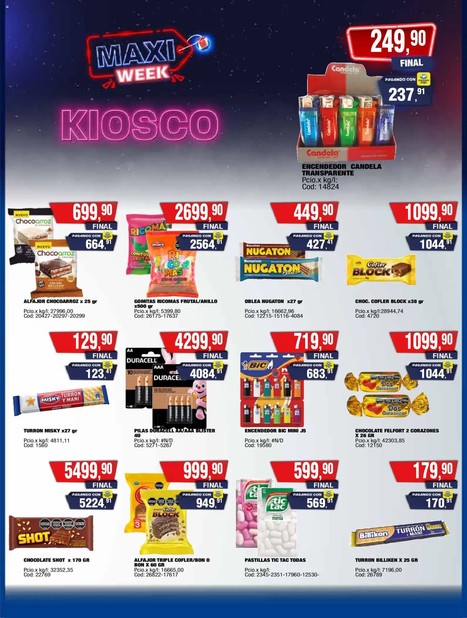 Maxiconsumo ofertas │ válido desde el 10.11.2025 | Página: 19 | Productos: Pilas, Gomitas, Chocolate, Turrón