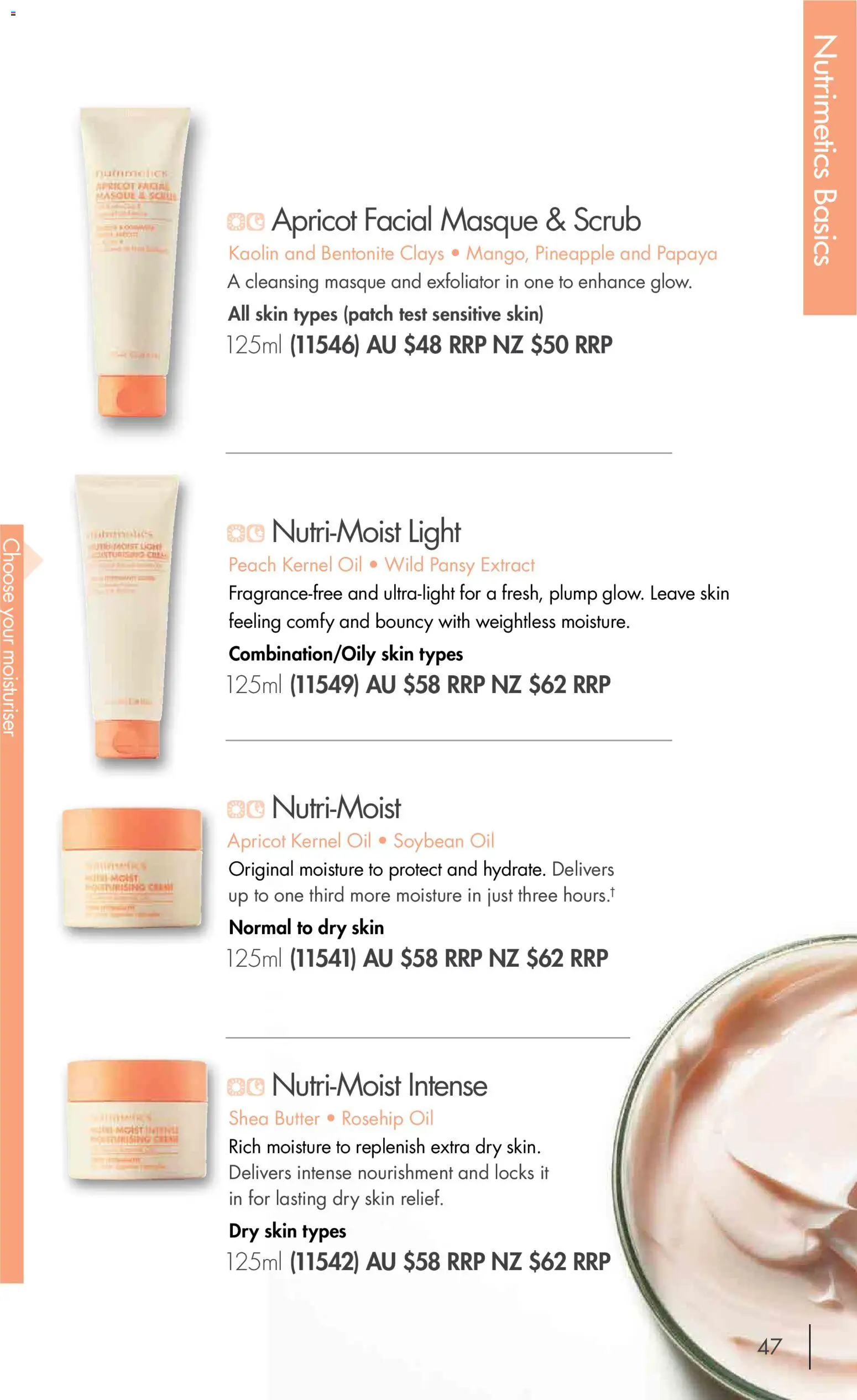 Nutrimetics catalogue - valid from 01.01.2026 | Page: 47 | Products: Light, Pineapple, Exfoliator, Sensitive skin