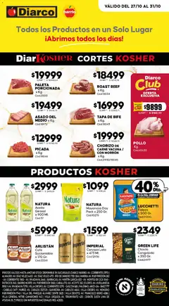 Vista previa Diarco - Ofertas Kosher válido desde el 27.10.2025
