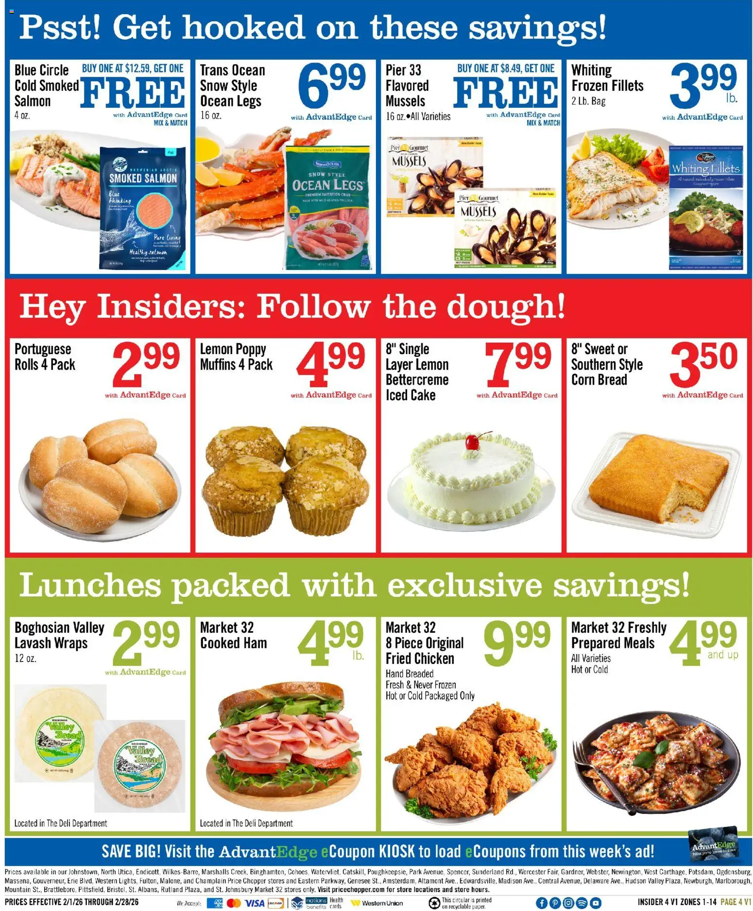 Price Chopper Ad - valid from 01.02.2026 | Page: 4 | Products: Corn, Ham, Lemon, Bag