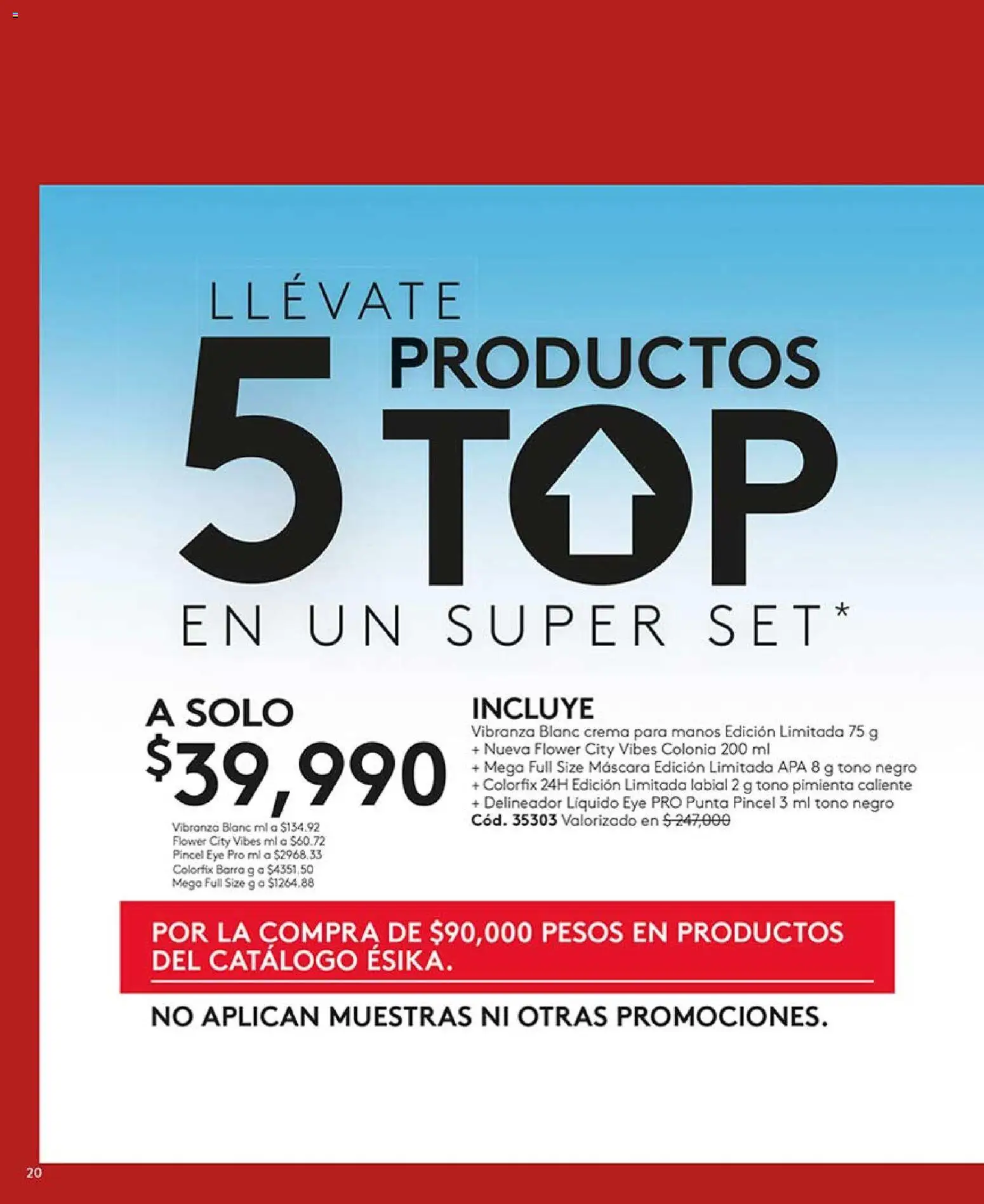 Ésika revista - valida desde el 01.05.2026 | Página: 20 | Productos: Pimienta, Crema, Top, Delineador