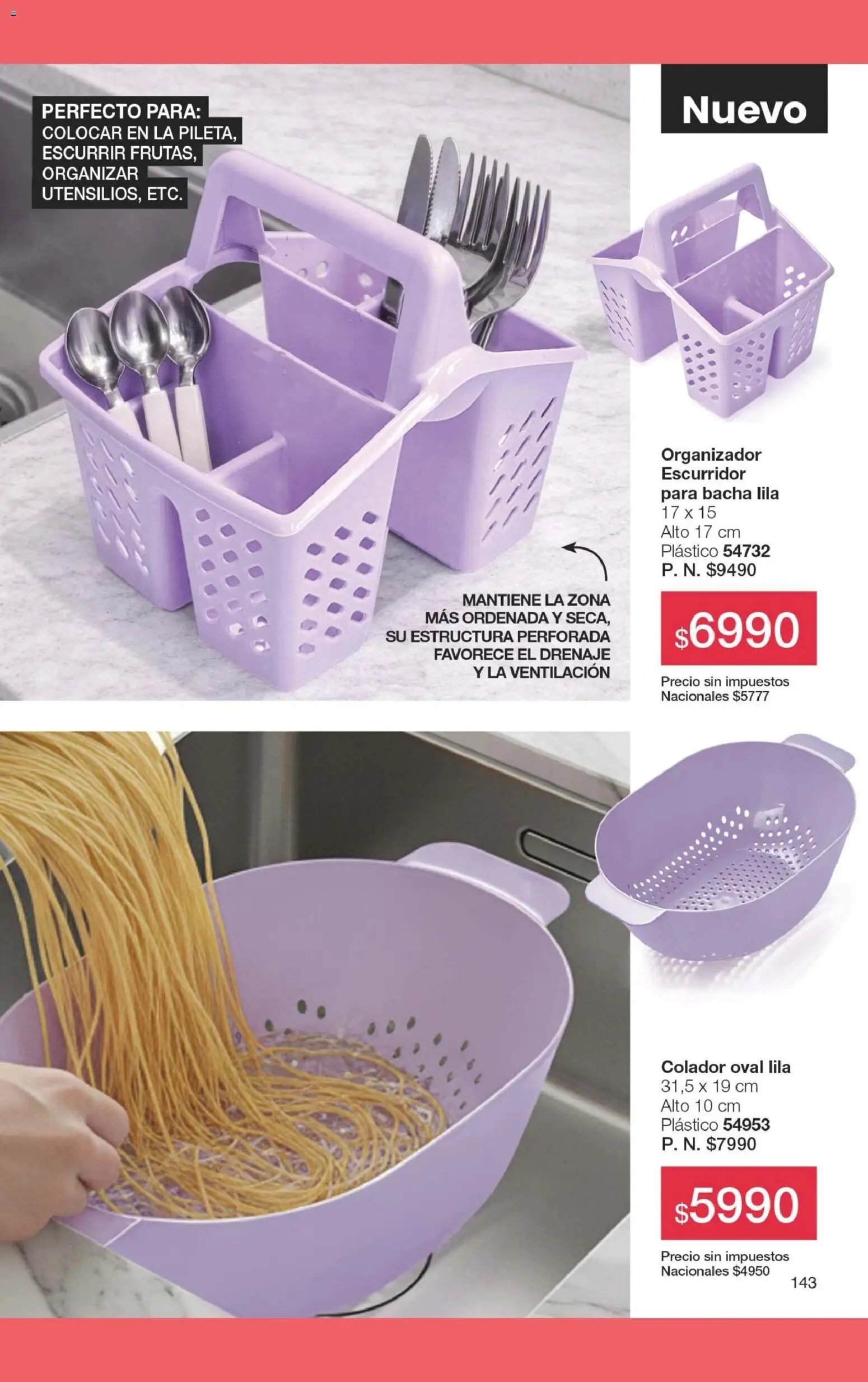 Gigot - CAMPAÑA 08 │ válido desde el 30.04.2026 | Página: 149 | Productos: Organizador, Bacha, Colador, Escurridor