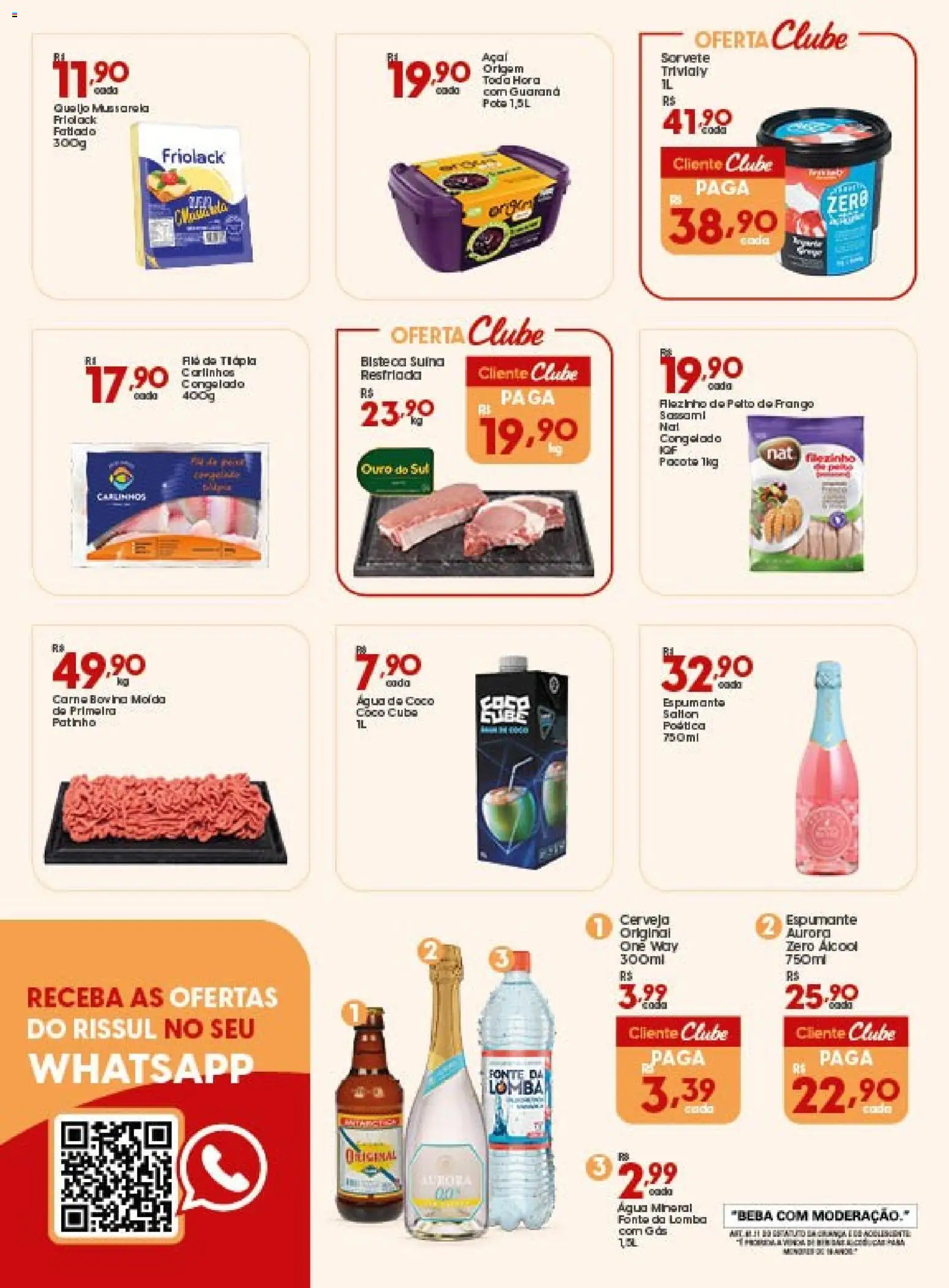 Rissul Folheto - válido de 30.10.2025 | Página: 6 | Produtos: Guaraná, Espumante, Cerveja, Mussarela