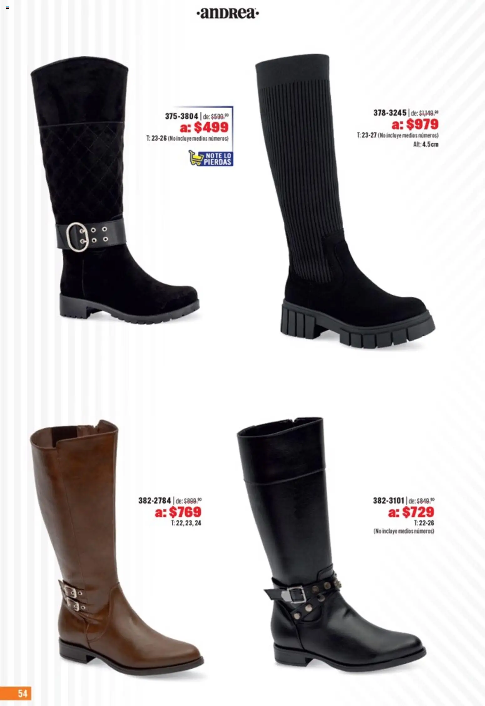 Nuevas ofertas de Andrea válidas en toda la República Mexicana desde el 05.04.2026. ¡Encuentra las mejores ofertas en Andrea catálogo Outlet! | Página: 54