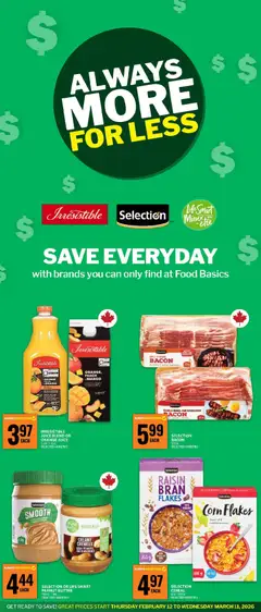 Preview of Food Basics - More for Less - Kanata from shop Food Basics valid from 26.02.2026