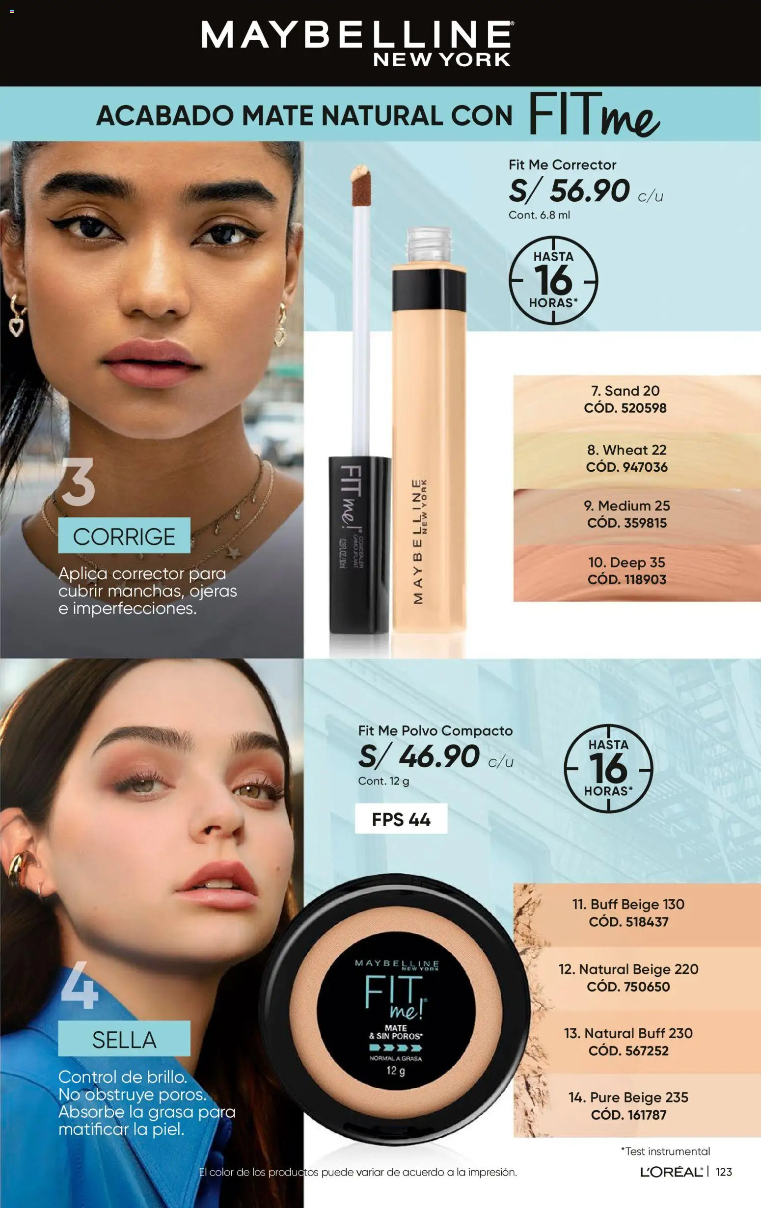 Catálogo Azzorti válido desde 07.01.2026 | Página: 126 | Productos: Corrector, Polvo