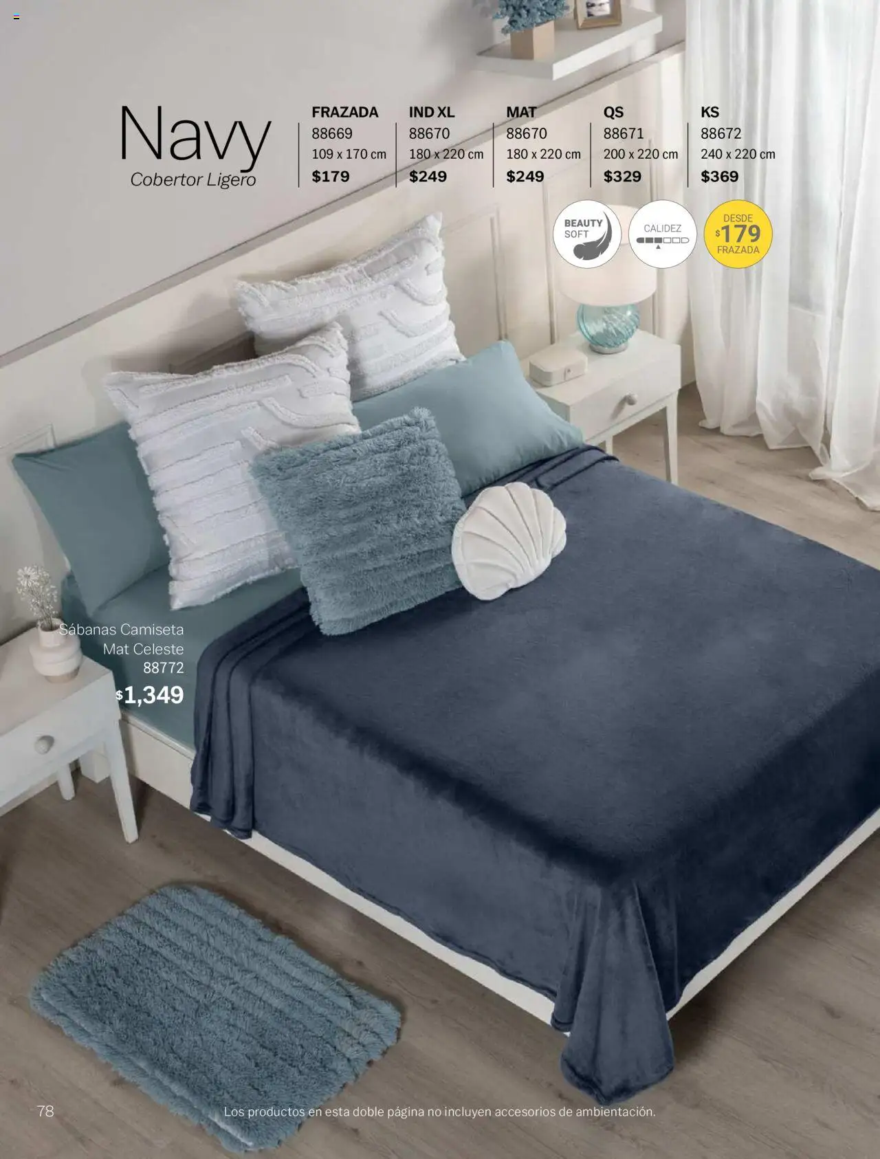 Nuevas ofertas de Vianney válidas en toda la República Mexicana desde el 15.08.2025. ¡Encuentra las mejores ofertas en Vianney - Catálogo Invierno! | Página: 80 | Productos: Cobertor, Sabanas, Camiseta