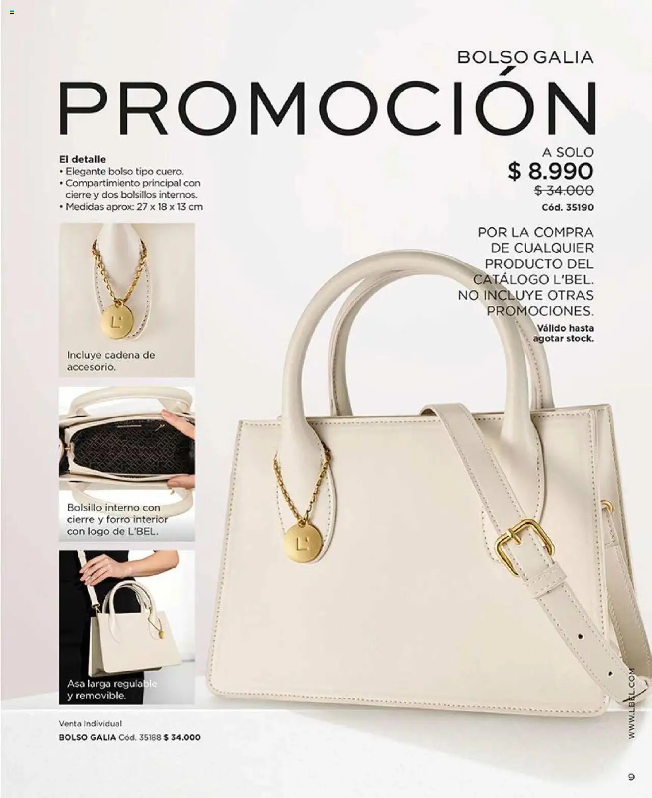 Catálogo L'Bel Campaña 14 │ válido desde el 31.08.2025 | Página: 9 | Productos: Cadena, Bolso, Individual