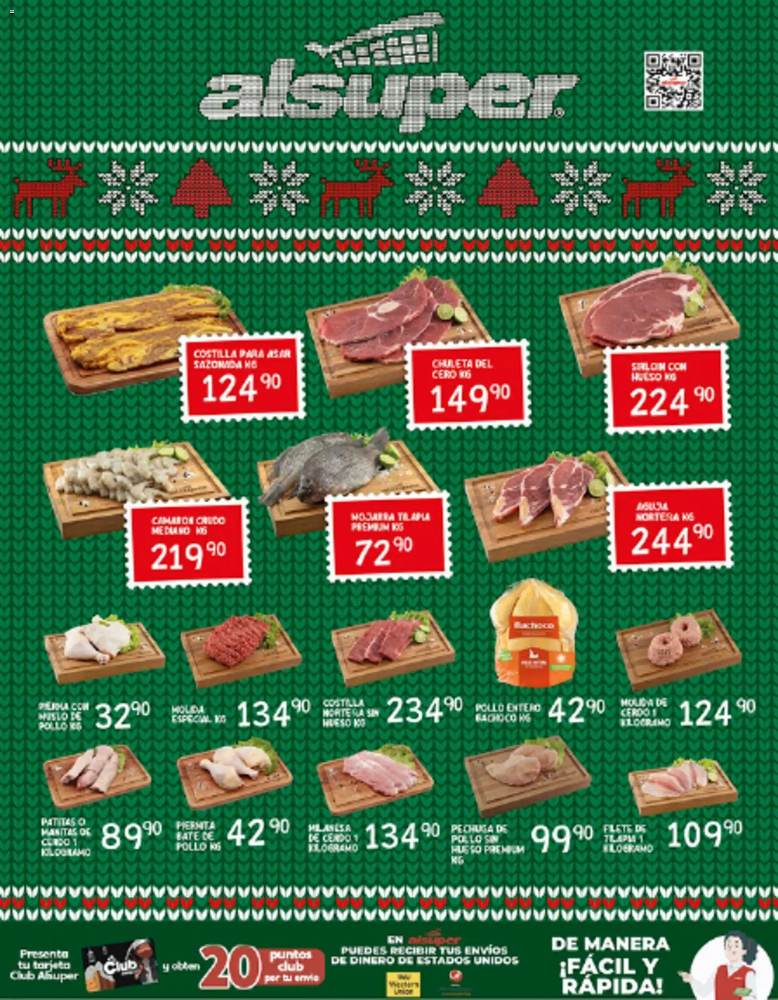 Nuevas ofertas de Alsuper válidas en toda la República Mexicana desde el 12.12.2025. ¡Encuentra las mejores ofertas en Alsuper folleto Zacatecas! | Página: 8 | Productos: Pollo, Milanesa, Cerdo