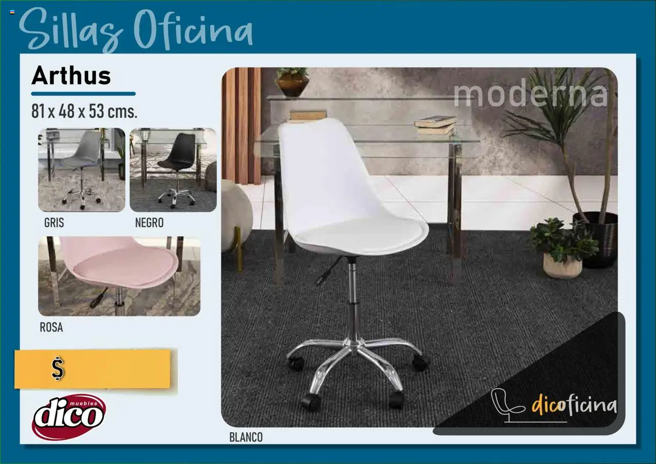 Nuevas ofertas de Muebles Dico válidas en toda la República Mexicana desde el 03.07.2025. ¡Encuentra las mejores ofertas en Muebles Dico catálogo Oficina! | Página: 10