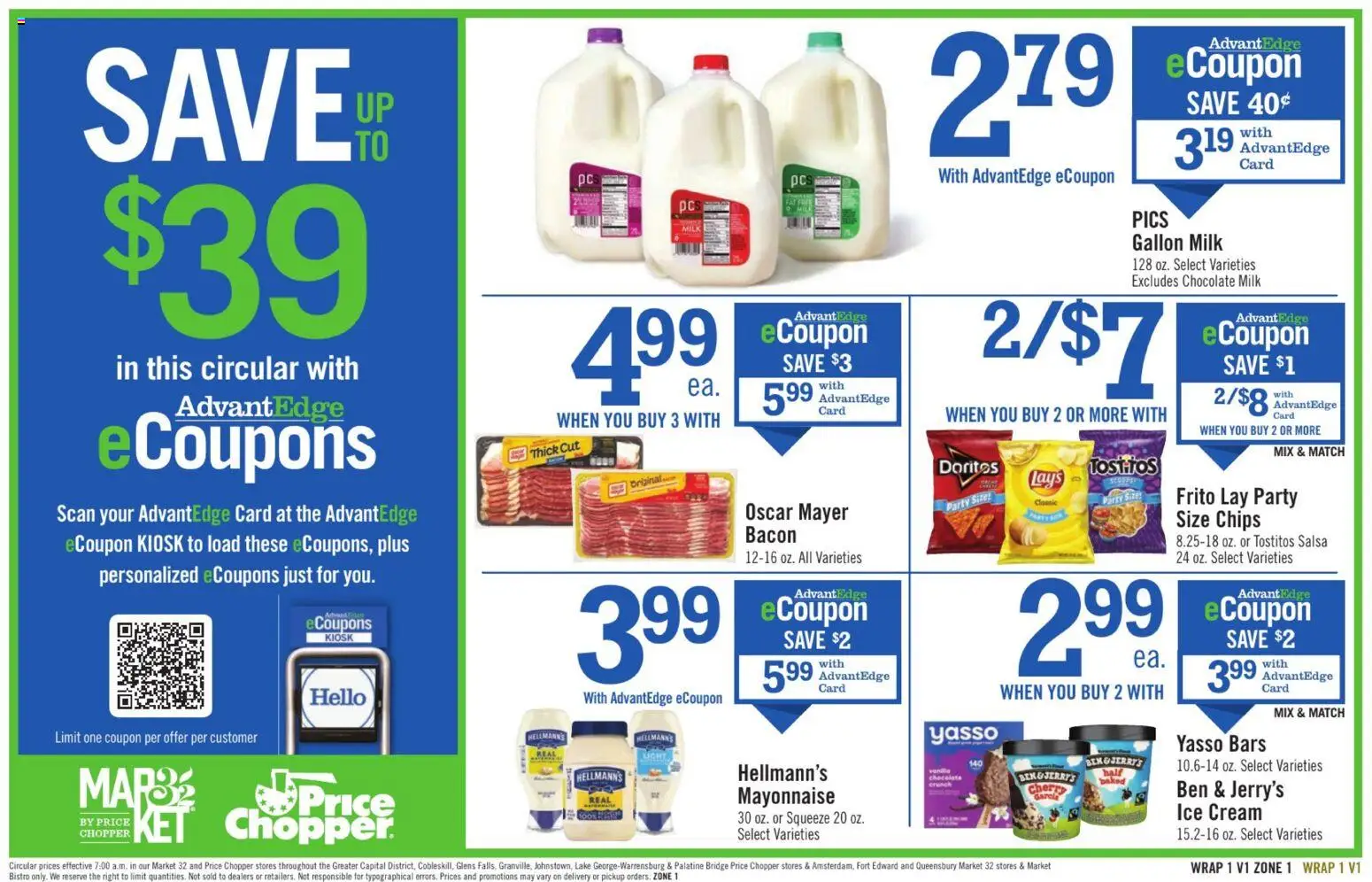 Price Chopper - Weekly Ad - valid from 15.03.2026 | Page: 13 | Products: Milk, Cream, Ice cream, Mayonnaise