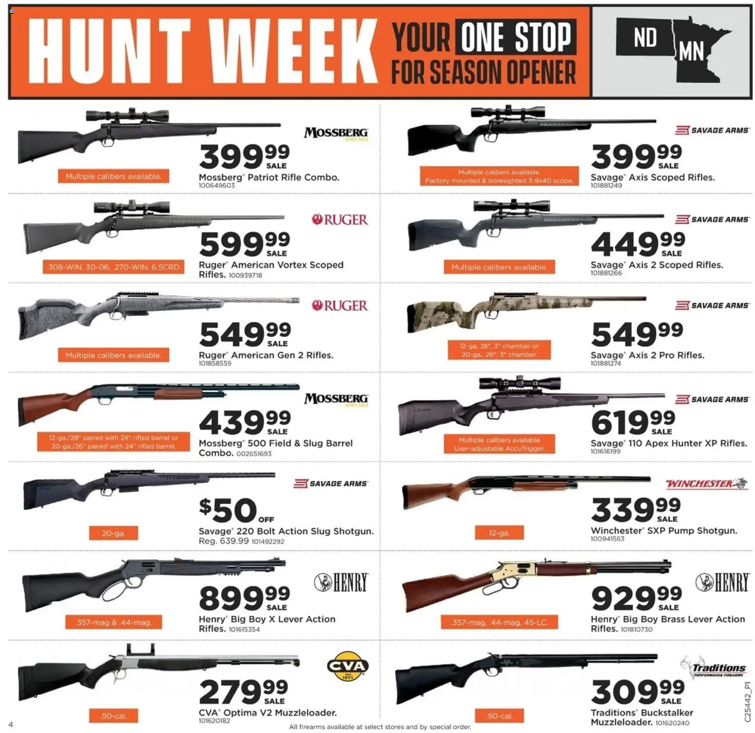 Mills Fleet Farm Hunt Week MN/ND - valid from 30.10.2025 | Page: 4 | Products: Opener, Pump, Rifle