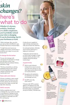 Preview of Priceline Pharmacy Anything Menopause Magazine - valid from 02.10.2025 | Page: 18 | Products: Sunscreen, Cream, Dryness, Collagen