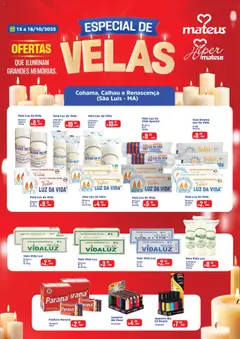 Mateus - Ofertas Especial de Velas - Pré-Visualização do folheto da loja Mateus, válido de 15.10.2025