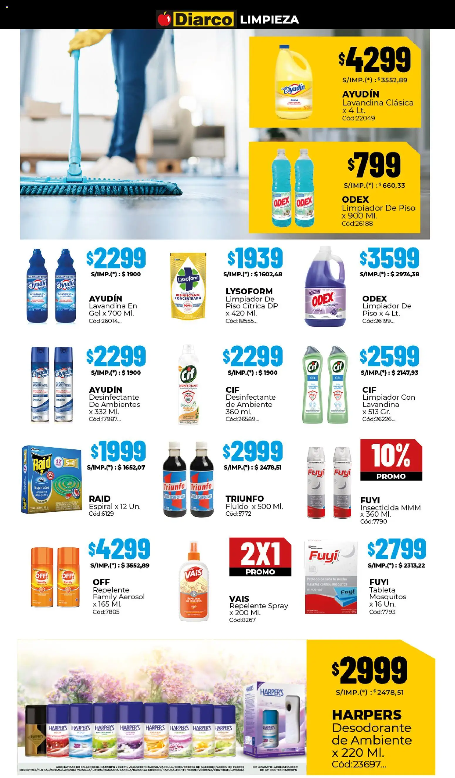 Diarco - Ofertas │ válido desde el 29.12.2025 | Página: 17 | Productos: Desinfectante, Desodorante de ambiente, Insecticida, Limpiador