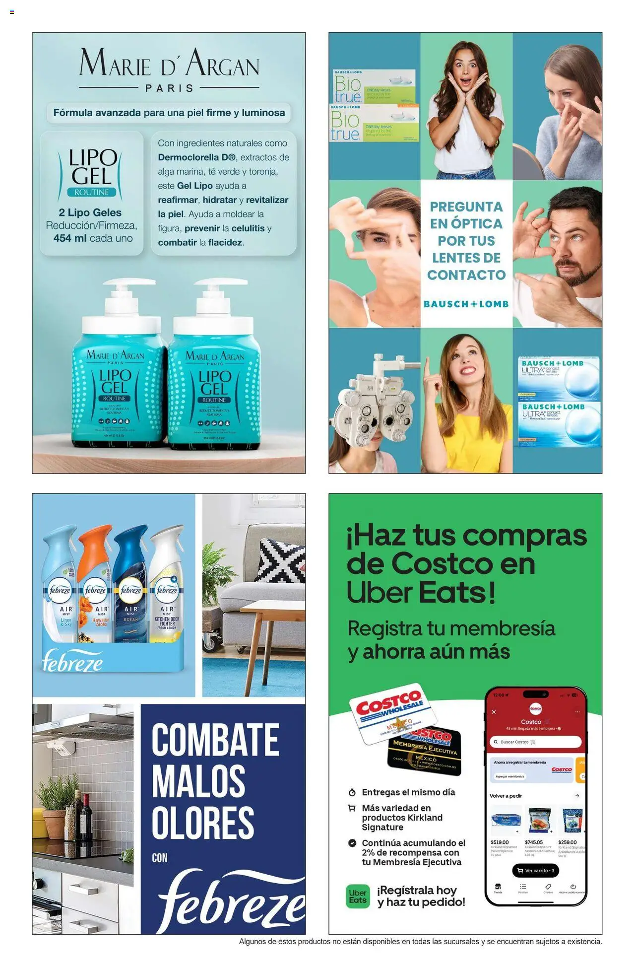 Nuevas ofertas de Costco válidas en toda la República Mexicana desde el 10.09.2025. ¡Encuentra las mejores ofertas en Costco - Catálogo Septiembre! | Página: 101 | Productos: Lentes, Papel higiénico, Body, Té