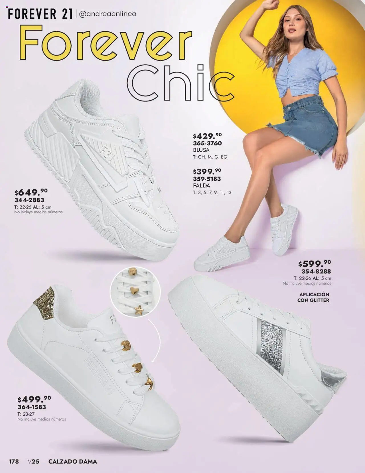 Nuevas ofertas de Andrea válidas en toda la República Mexicana desde el 23.06.2025. ¡Encuentra las mejores ofertas en Andrea catálogo Forever 21! | Página: 18 | Productos: Blusa, Glitter, Falda