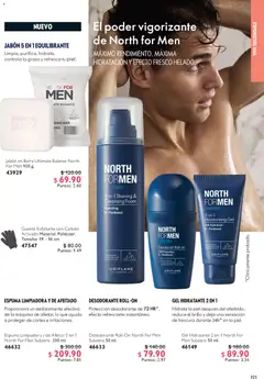 Vista previa de Oriflame campaña 1 2026, nuevo folleto de la tienda, válido en México a partir del 27.12.2025 | Página: 101 | Productos: Desodorante, Brillo, Guante exfoliante, Guante