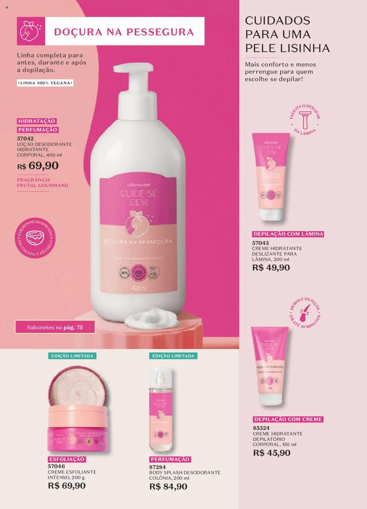 O Boticário Folheto - válido de 13.06.2025 | Página: 76 | Produtos: Fragrância, Desodorante, Creme, Body