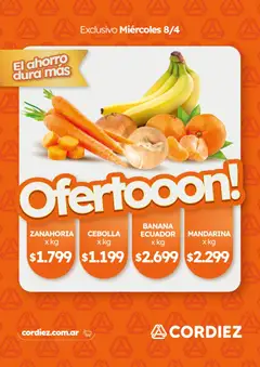 Vista previa Cordiez Ofertas Exclusivo válido desde el 07.04.2026 | Página: 7