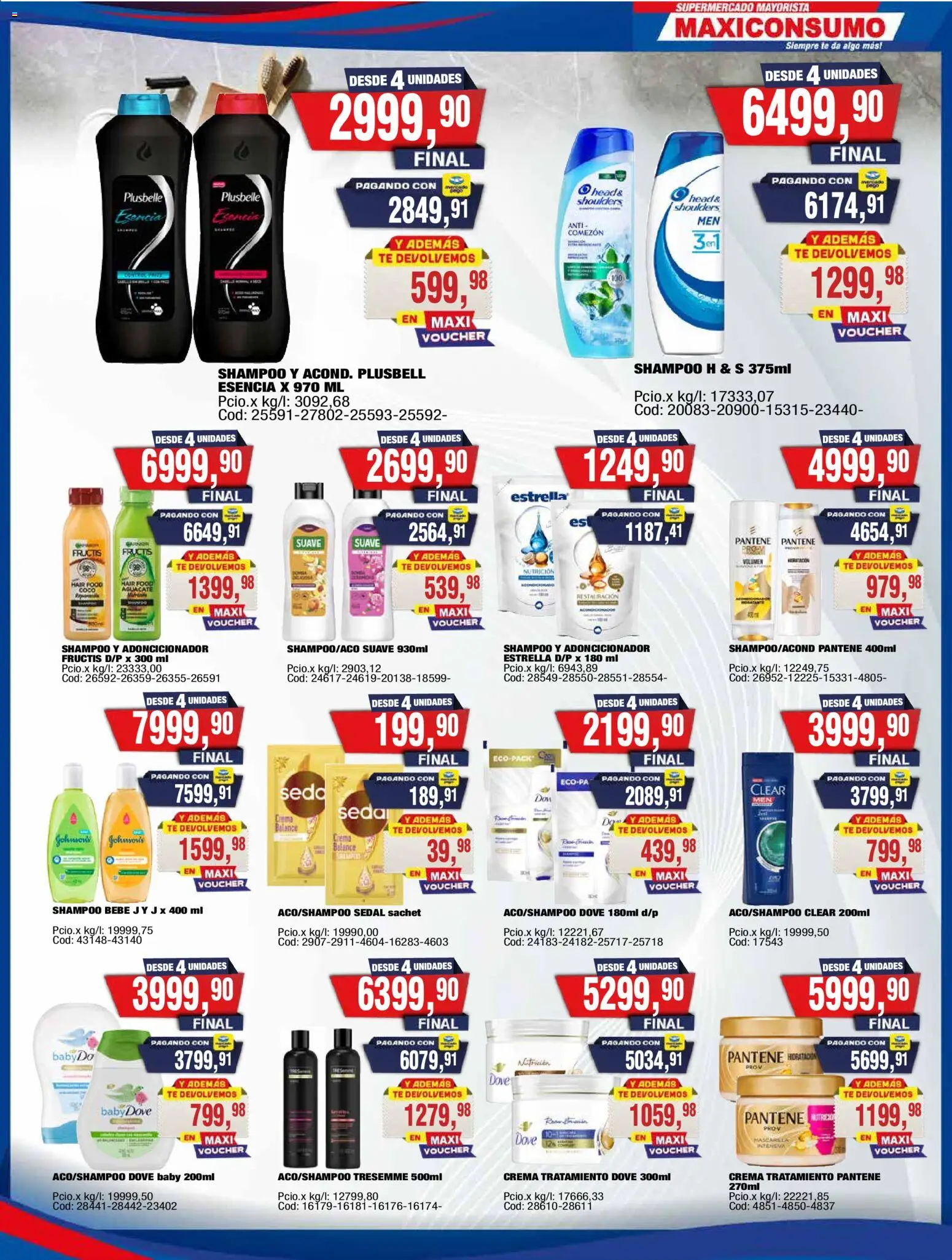 Maxiconsumo ofertas │ válido desde el 23.03.2026 | Página: 27 | Productos: Shampoo, Té, Crema