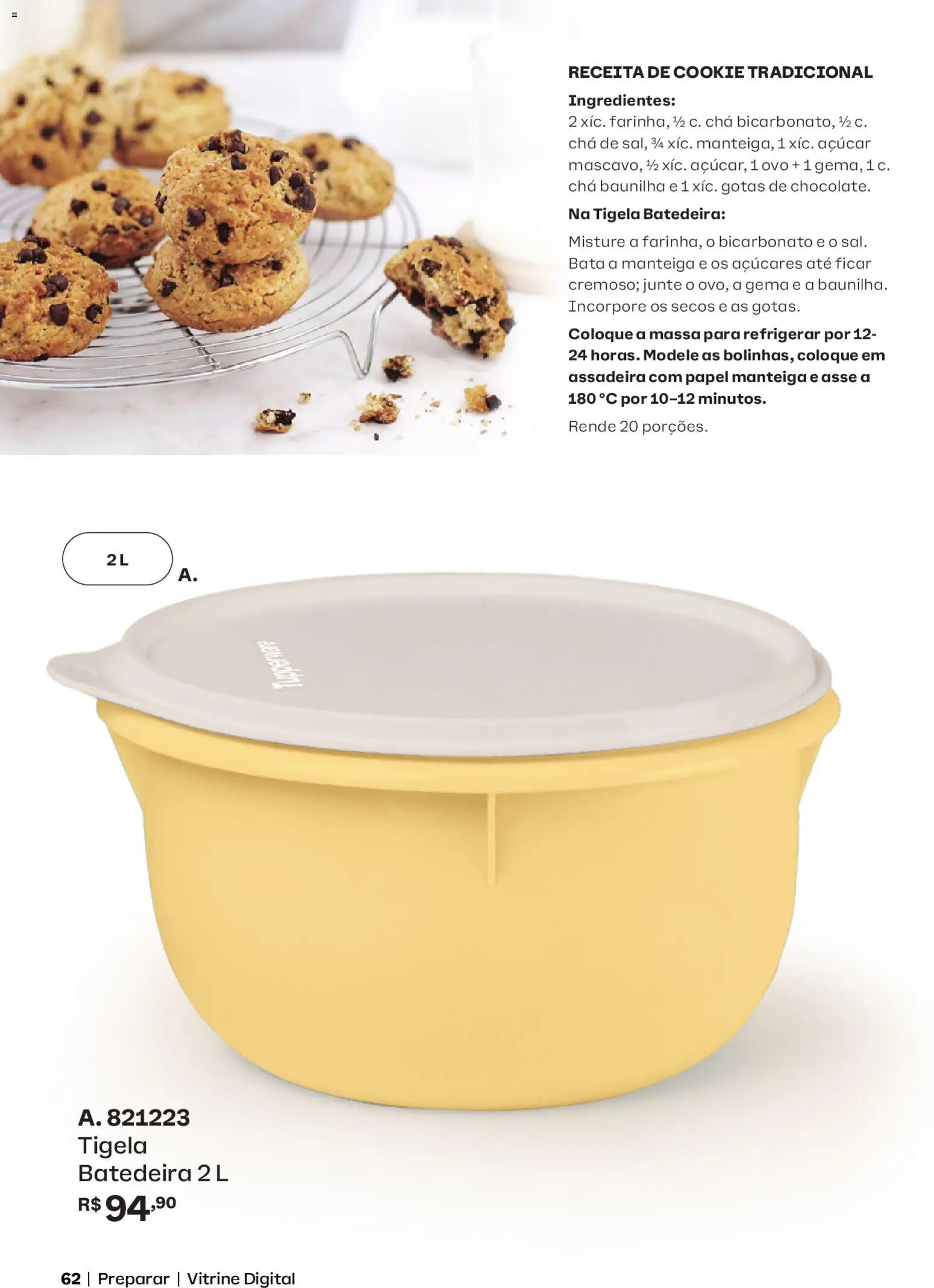 Tupperware Folheto - válido de 01.04.2026 | Página: 62 | Produtos: Manteiga, Massa, Açúcar, Assadeira