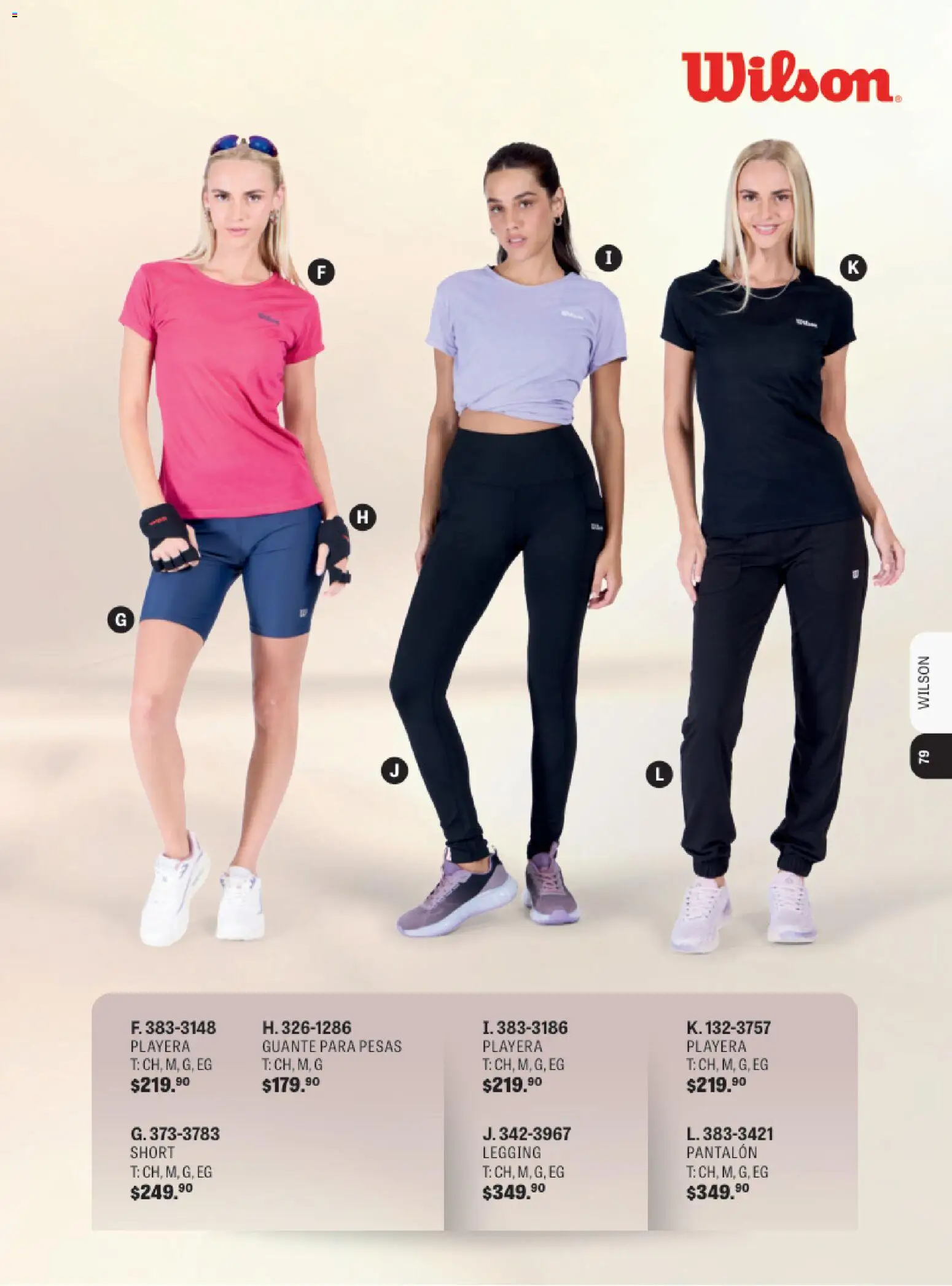 Nuevas ofertas de Andrea válidas en toda la República Mexicana desde el 31.10.2025. ¡Encuentra las mejores ofertas en Andrea catálogo Wilson! | Página: 5 | Productos: Pesas, Playera, Short, Guante