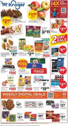 Preview of Kroger weekly ads valid from 10.09.2025
