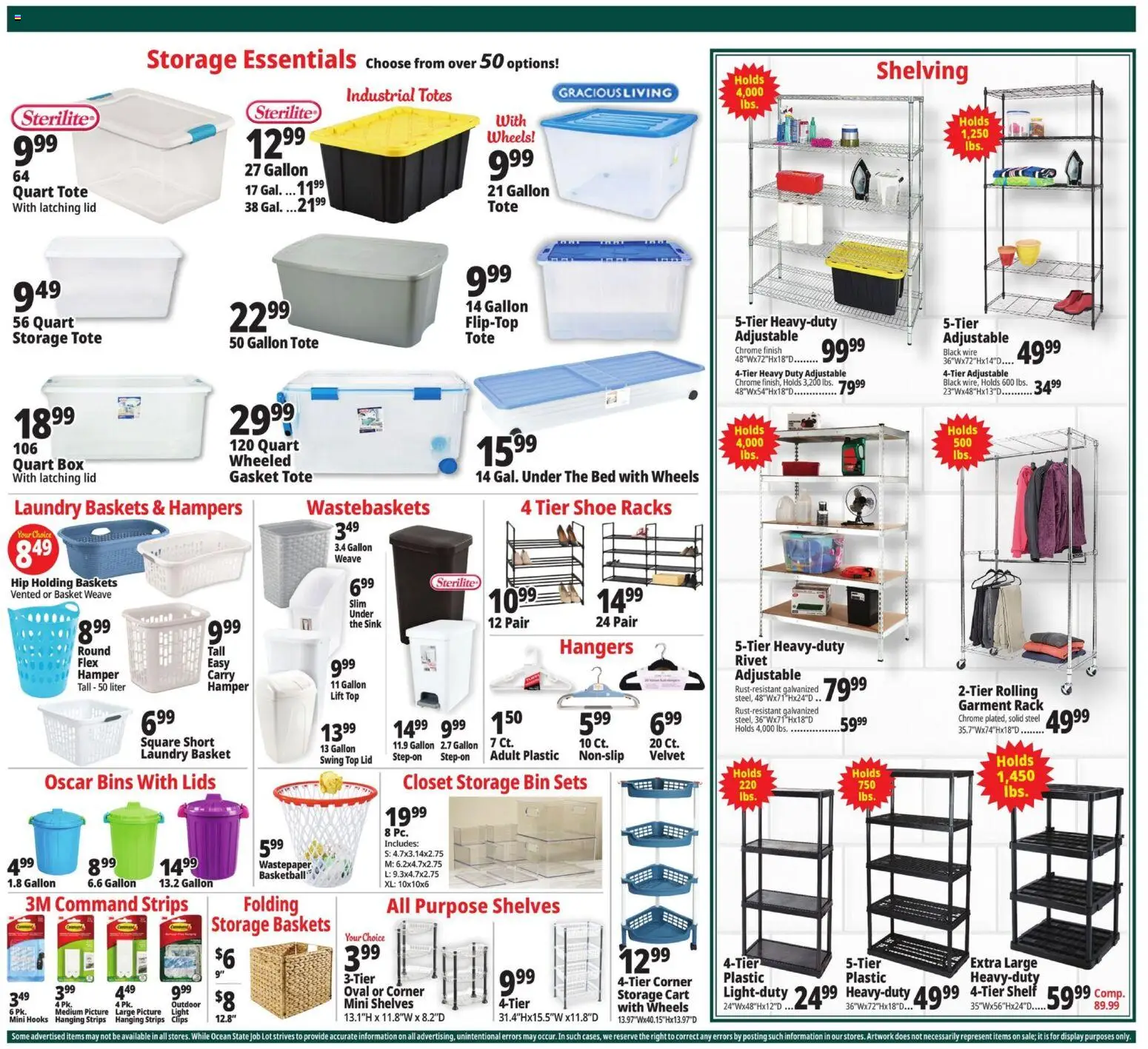 Ocean State Job Lot Black Friday - valid from 27.11.2025 | Page: 20 | Products: Bed, Wire, Rivet, Closet