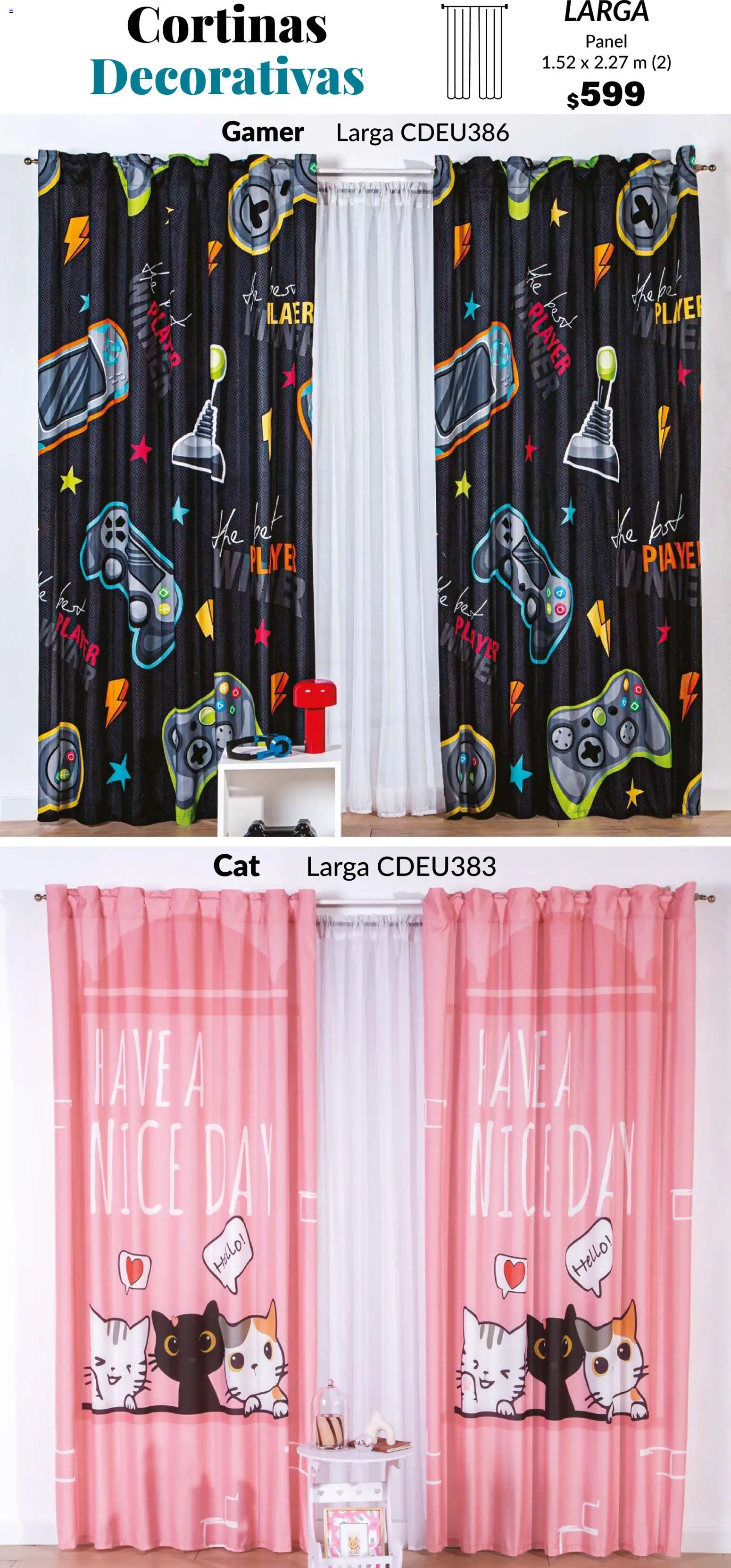 Nuevas ofertas de Colchas Concord válidas en toda la República Mexicana desde el 27.11.2025. ¡Encuentra las mejores ofertas en Colchas Concord catálogo Infantil! | Página: 57 | Productos: Cortinas