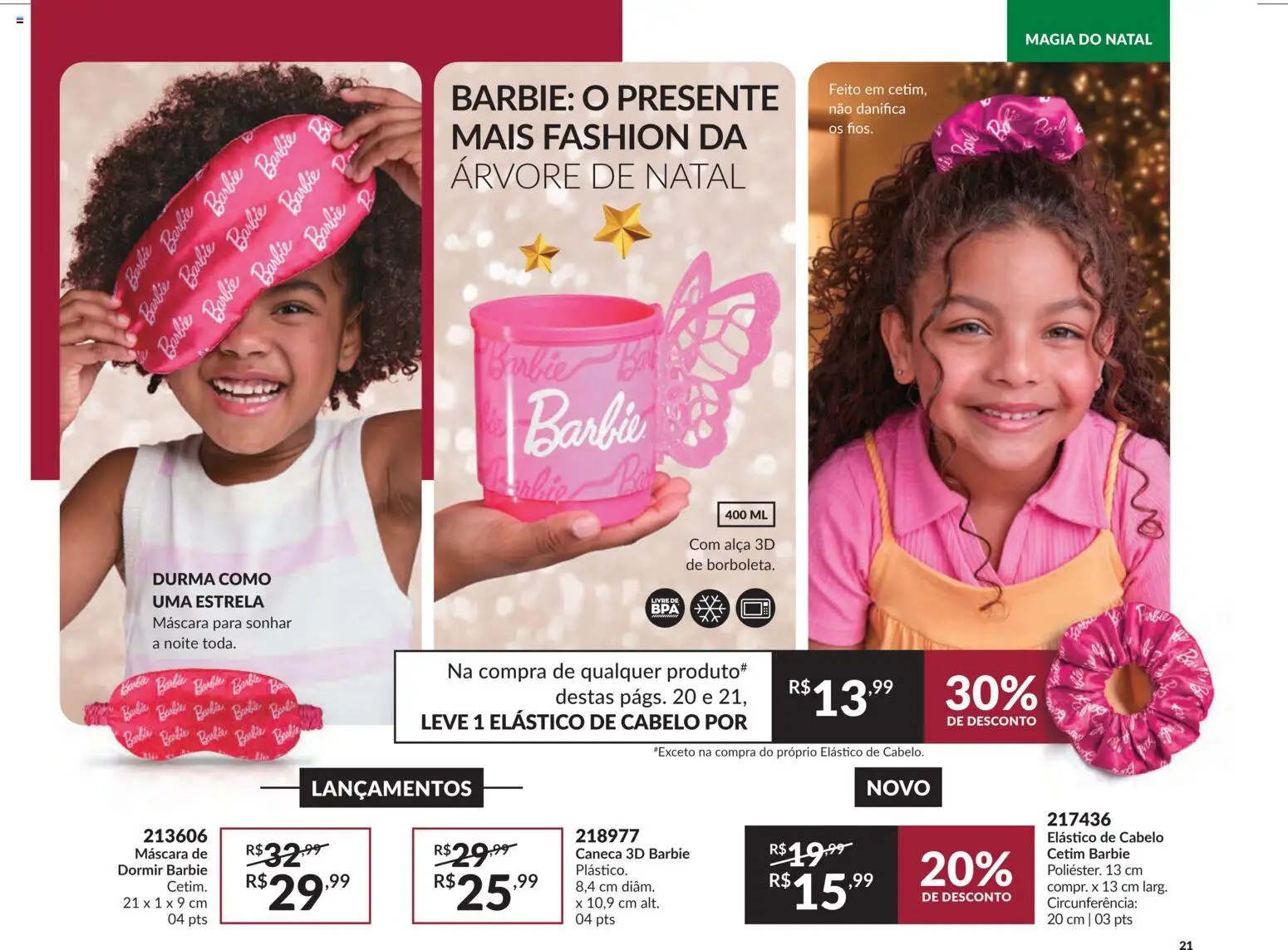 Avon Folheto - válido de 29.10.2025 | Página: 21 | Produtos: Caneca, Elástico de cabelo, Árvore de natal
