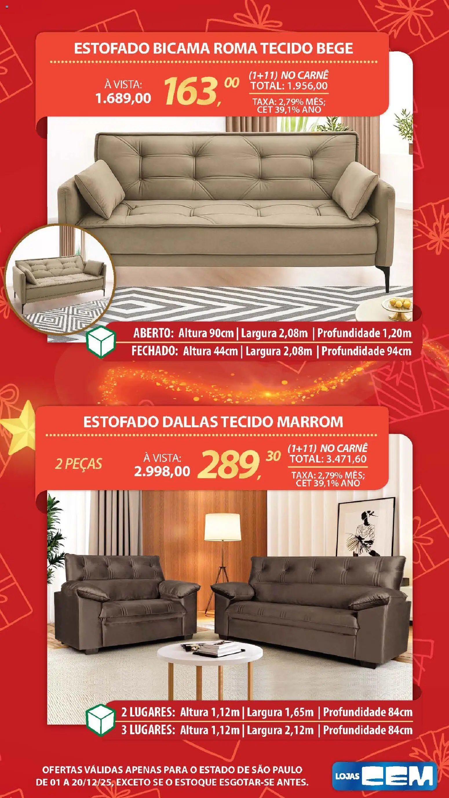 Lojas Cem Folheto - válido de 01.12.2025 | Página: 91 | Produtos: Tecido, Carne