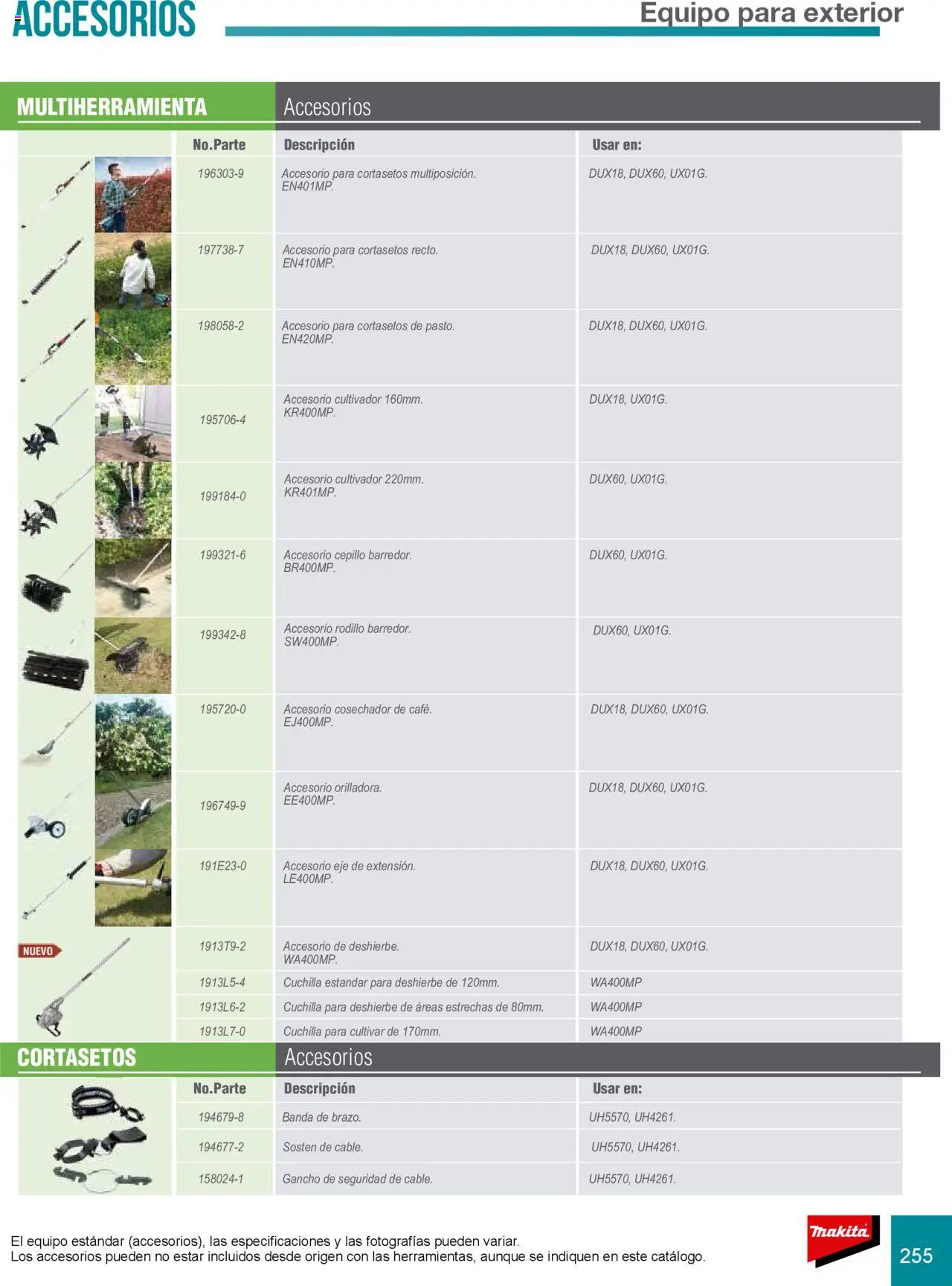 Nuevas ofertas de Makita válidas en toda la República Mexicana desde el 08.07.2024. ¡Encuentra las mejores ofertas en Makita catálogo Accesorios! | Página: 255 | Productos: Cepillo, Cable, Sostén, Rodillo