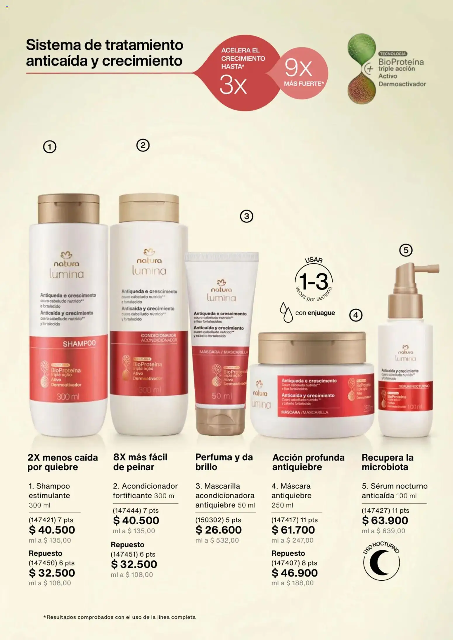 Natura revista - valida desde el 02.01.2026 | Página: 124 | Productos: Shampoo, Brillo, Máscara, Acondicionador