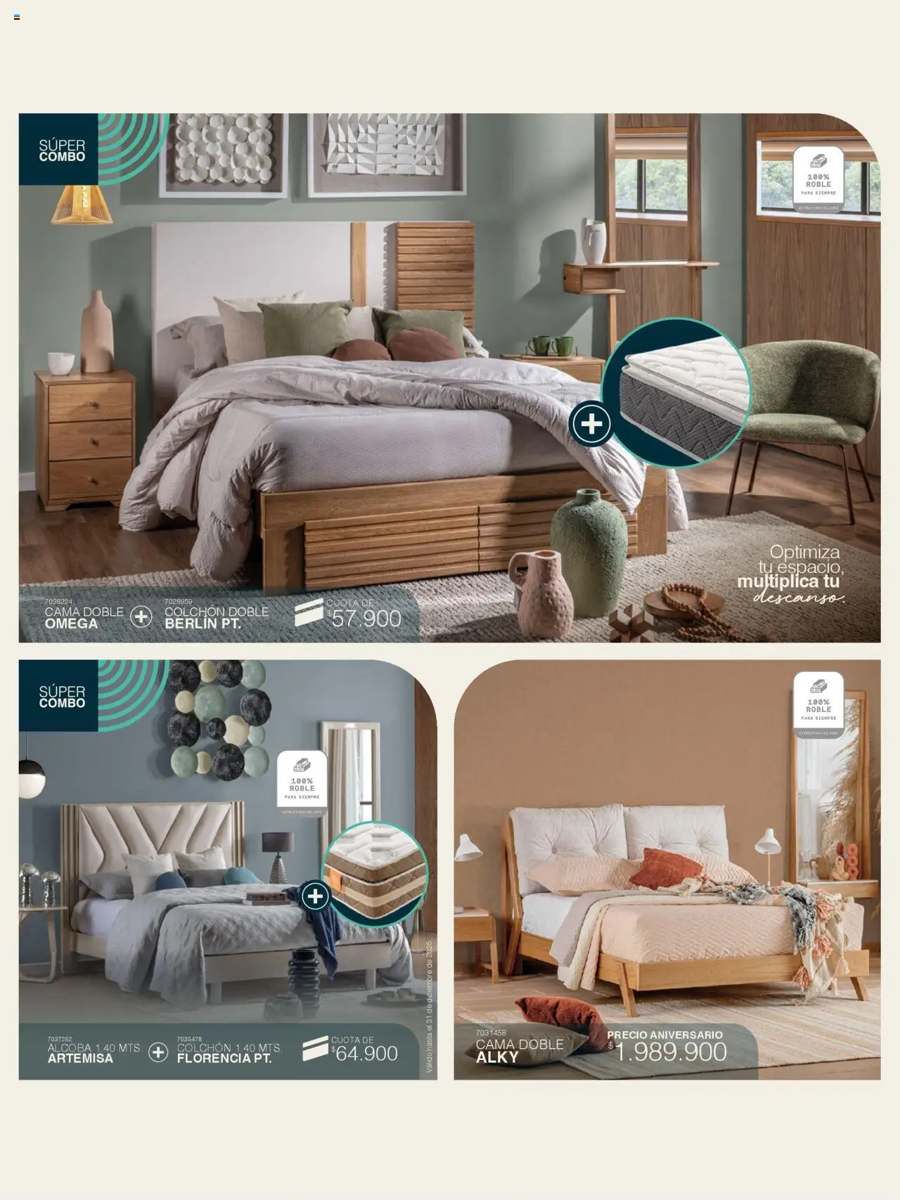Muebles jamar revista - valida desde el 30.09.2025 | Página: 8 | Productos: Cama, Colchón