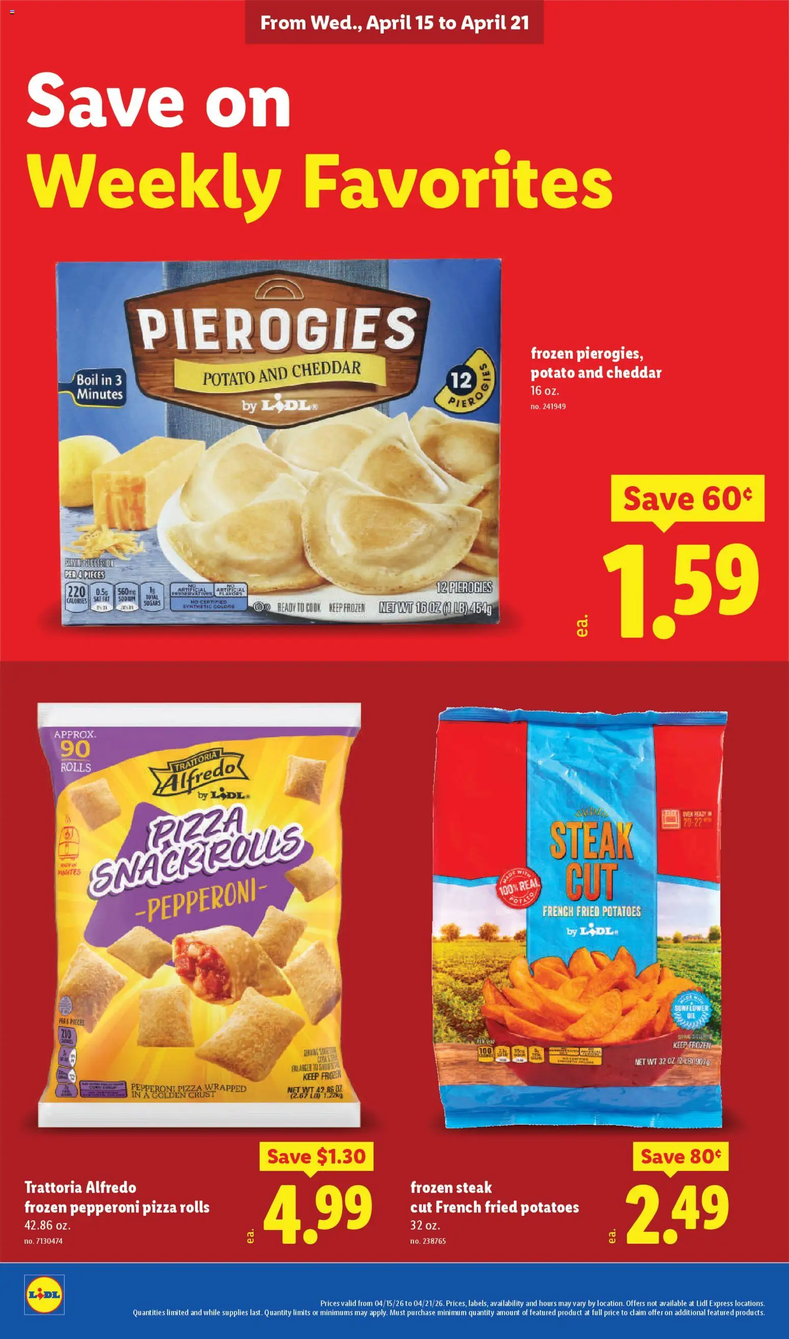 Lidl Weekly Ad - valid from 15.04.2026 | Page: 24 | Products: Pizza, Potatoes, Oven