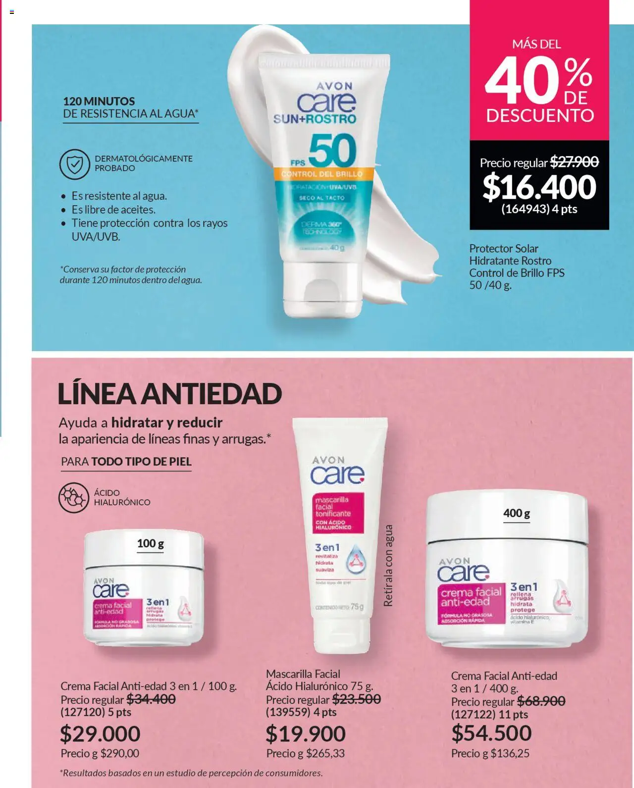 Avon revista - valida desde el 12.09.2025 | Página: 104 | Productos: Agua, Crema, Brillo, Mascarilla